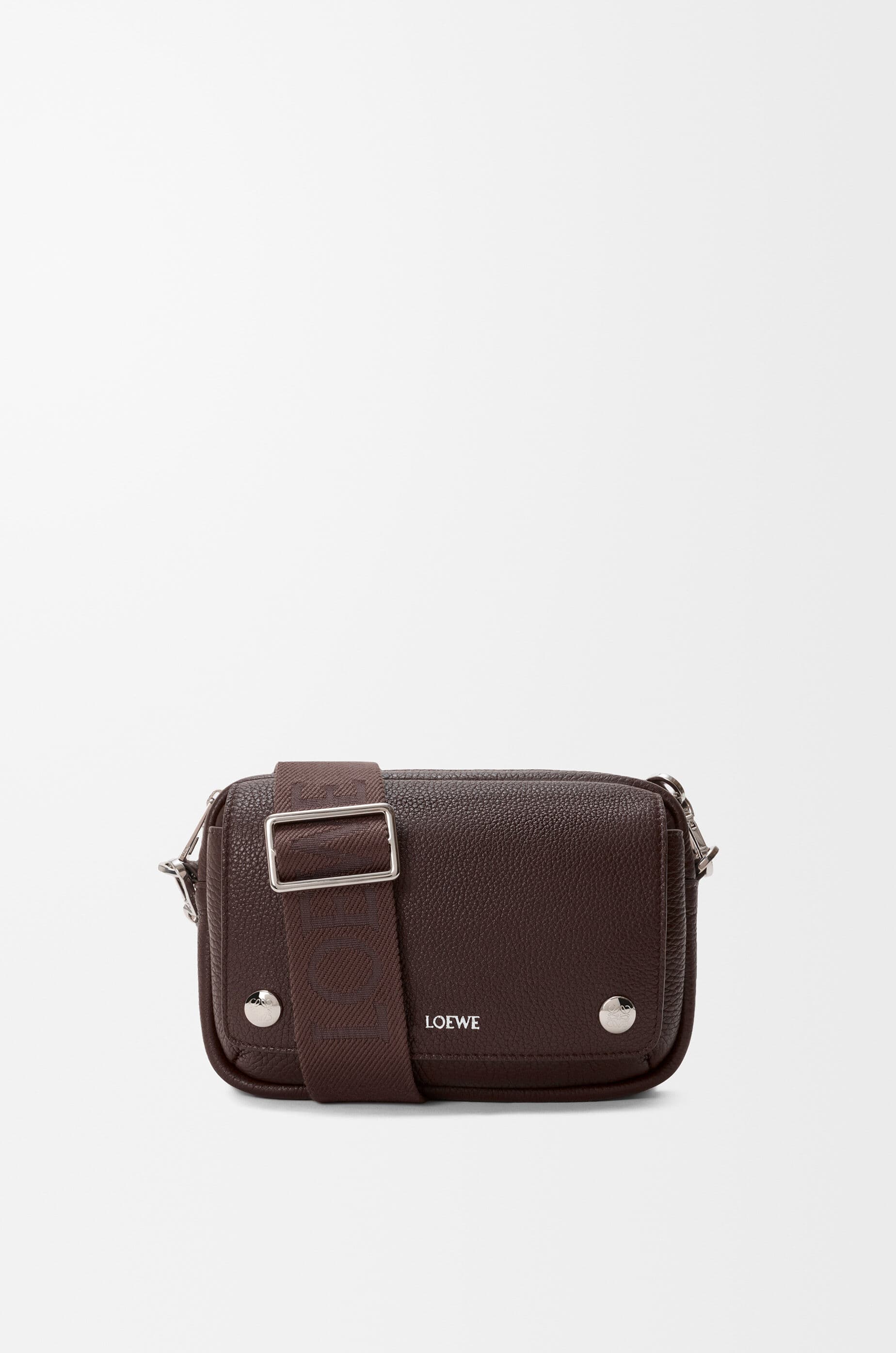 Small Pebble messenger bag in supple grained calfskin — BANBPCBX05-3606