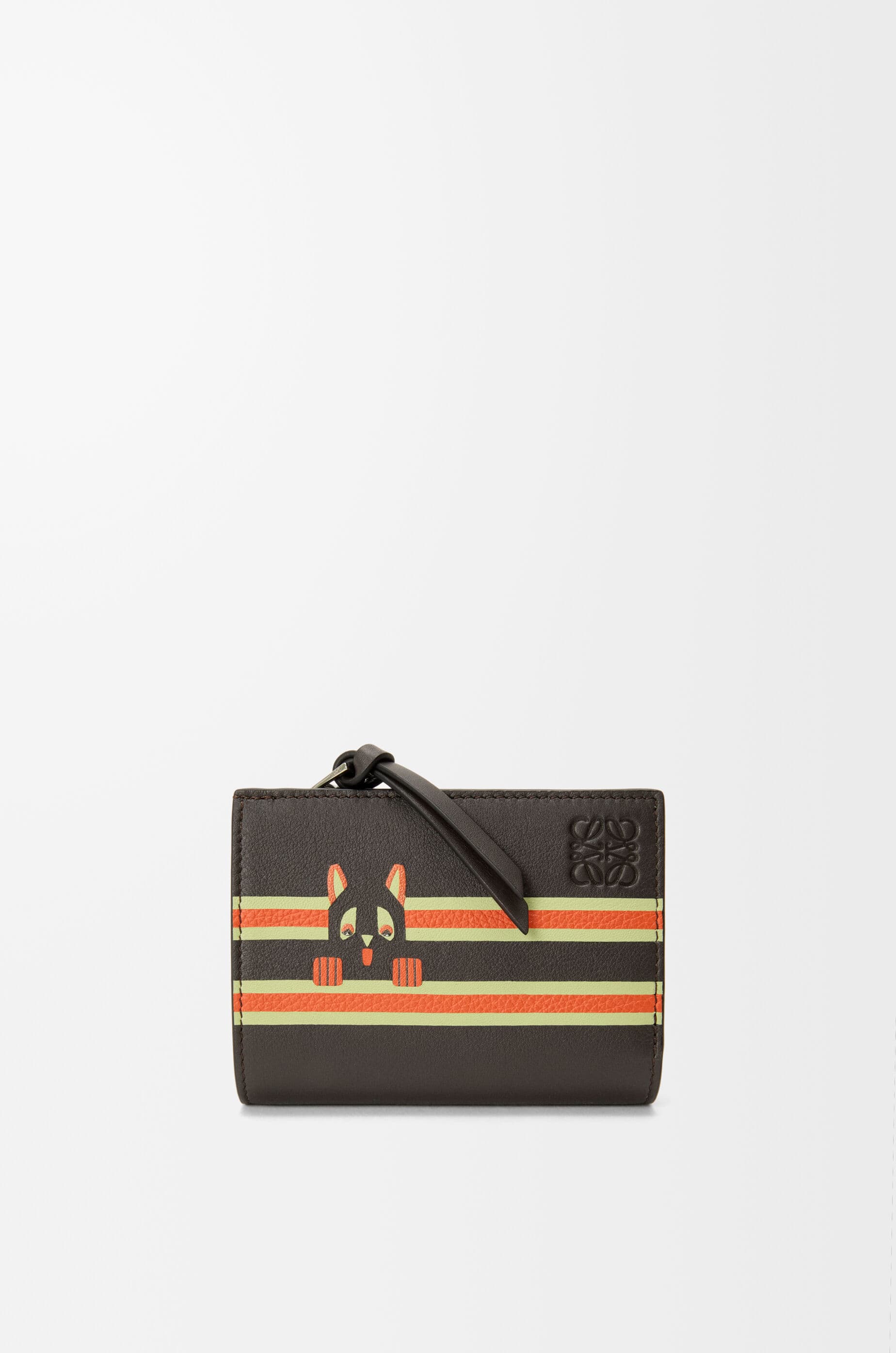 Futurist Cat compact wallet in classic calfskin — C643NCWX12-0155