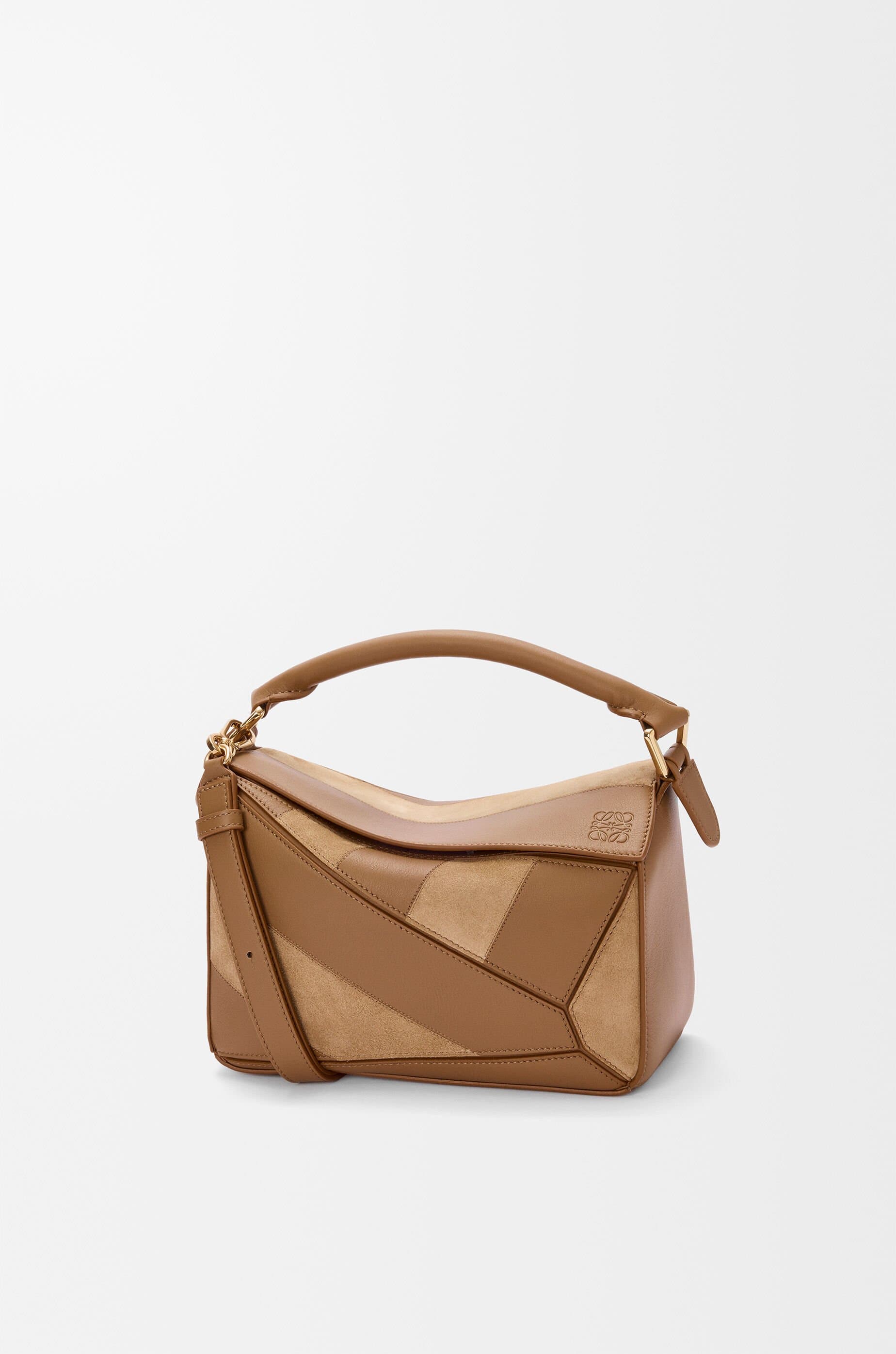 Small Puzzle bag in classic calfskin and suede — A510S21XBR-3980