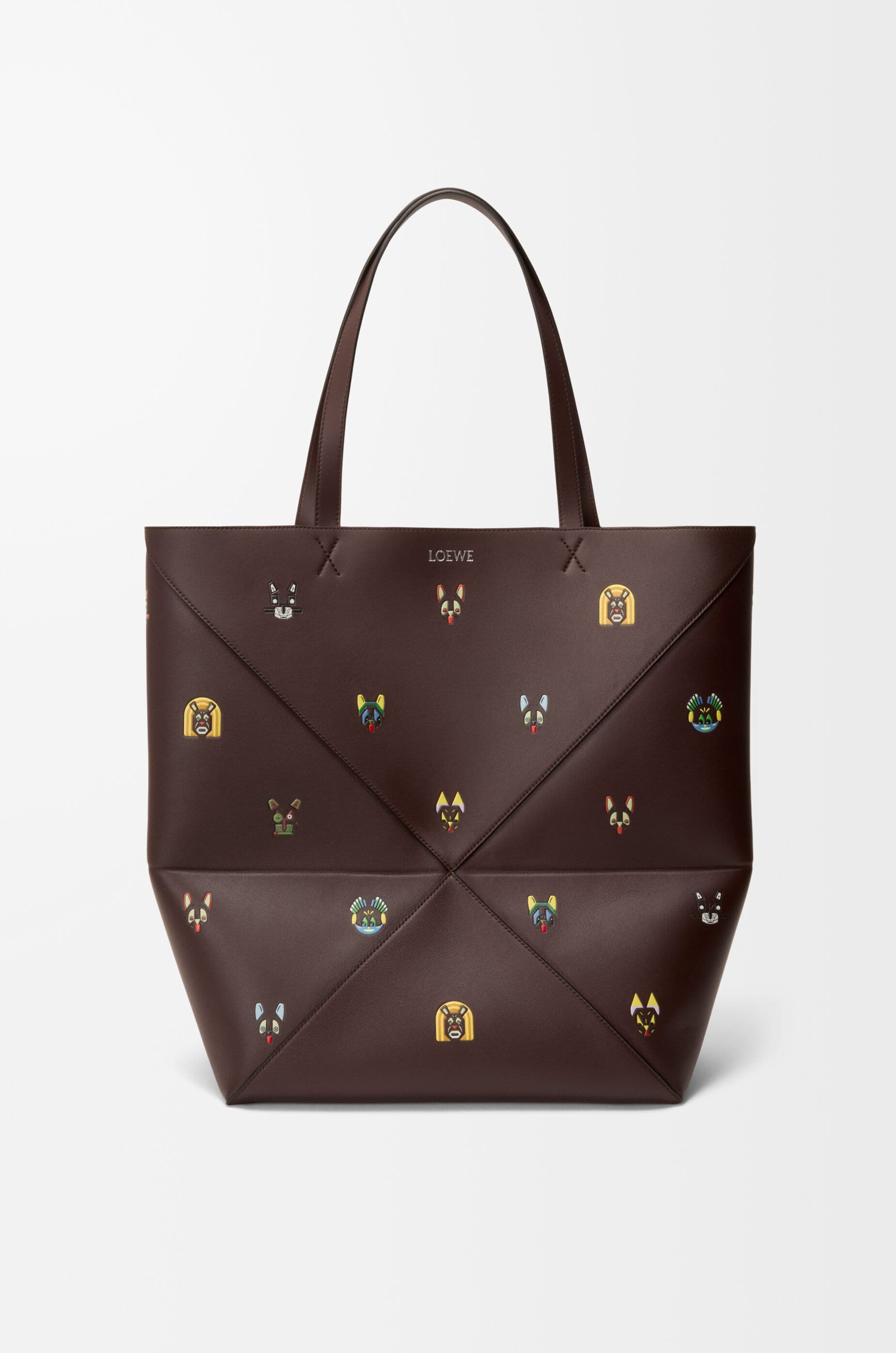 Cats XL Puzzle Fold tote in nappa calfskin — B779Q18X56-3100