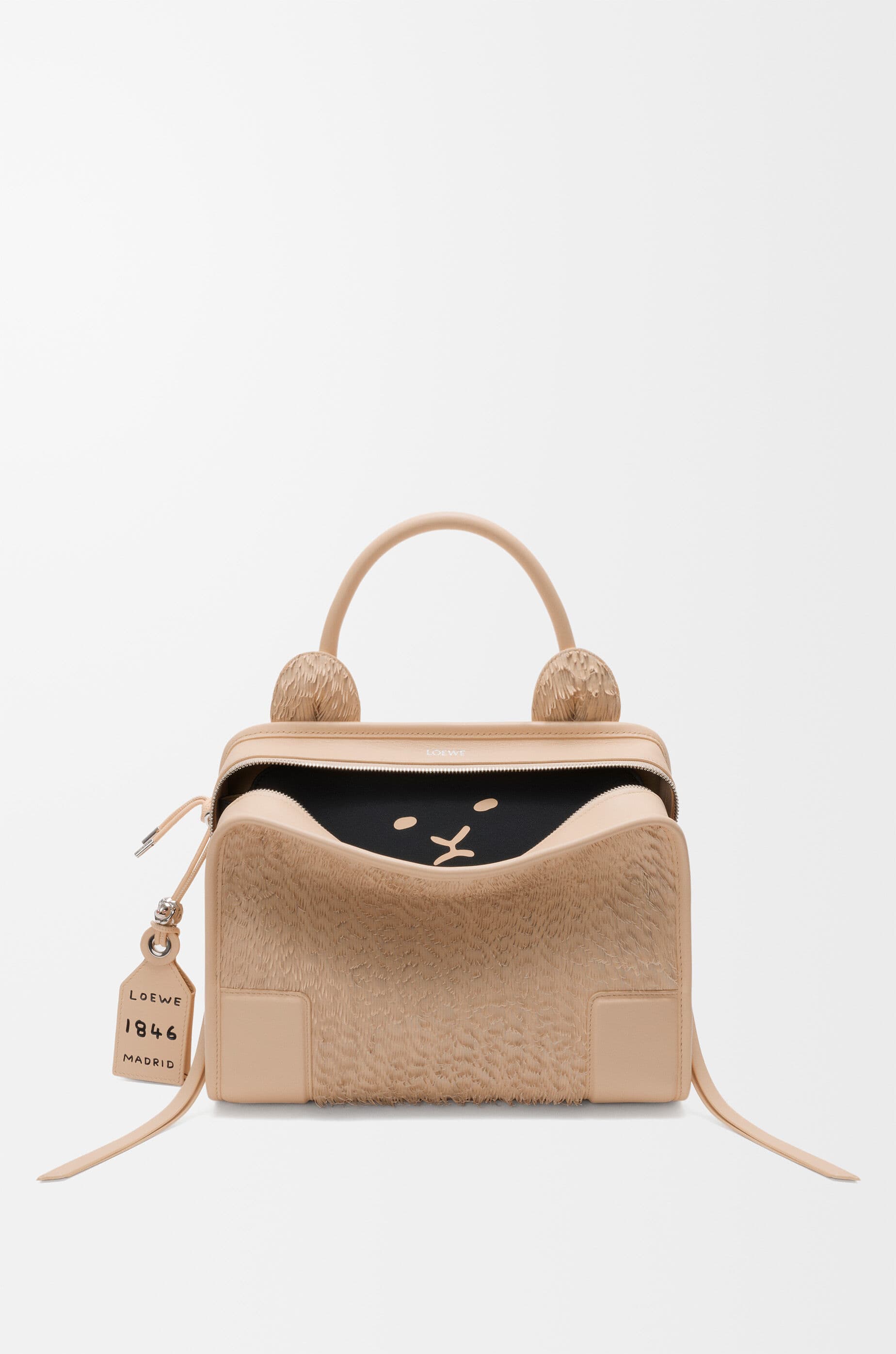 Medium Lion Fringed Cut Amazona 180 bag in nappa lambskin — A03918MX12-2140