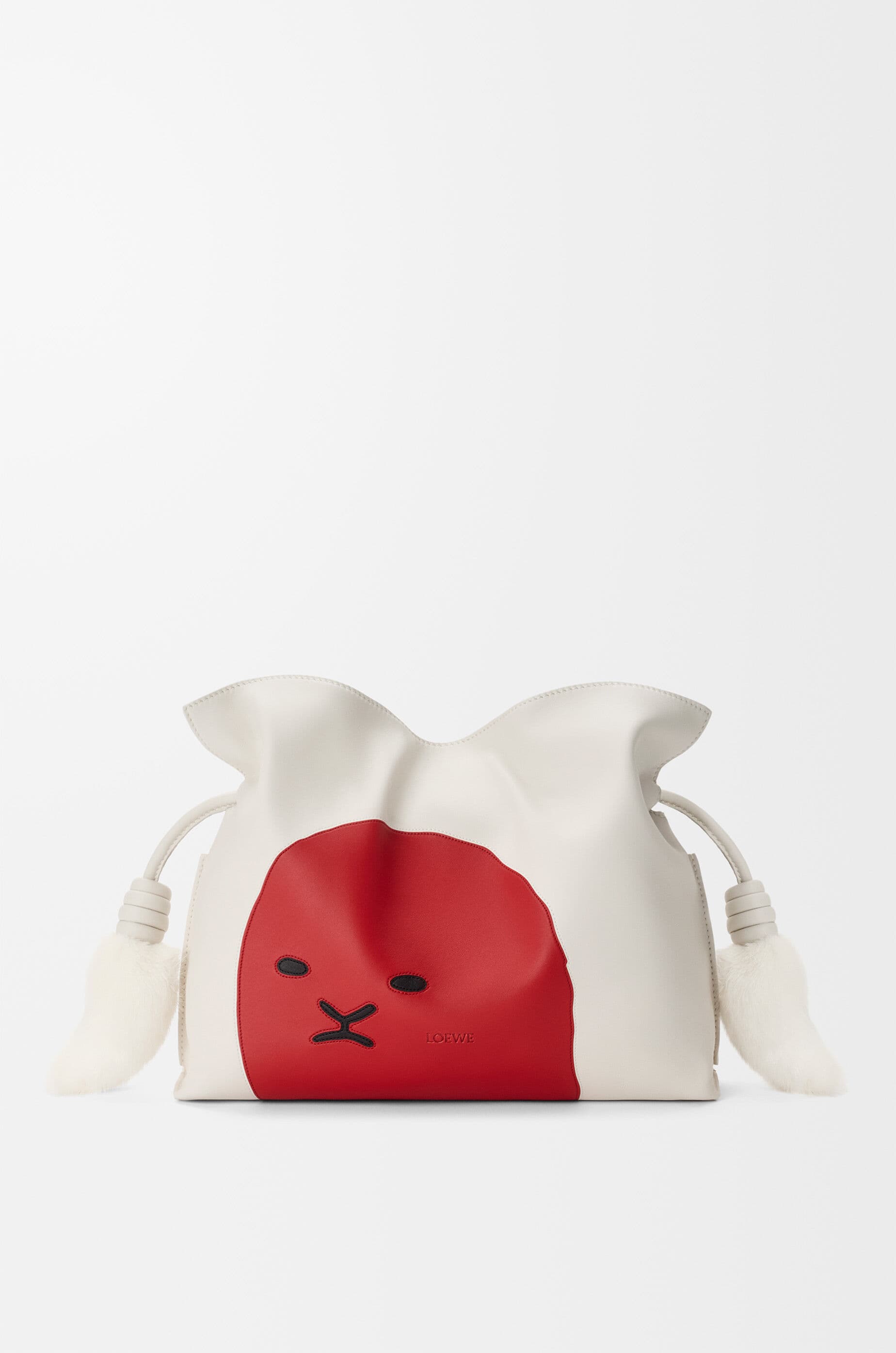 Medium Lion Intarsio Flamenco clutch in calfskin — A411FC1XF1-2107