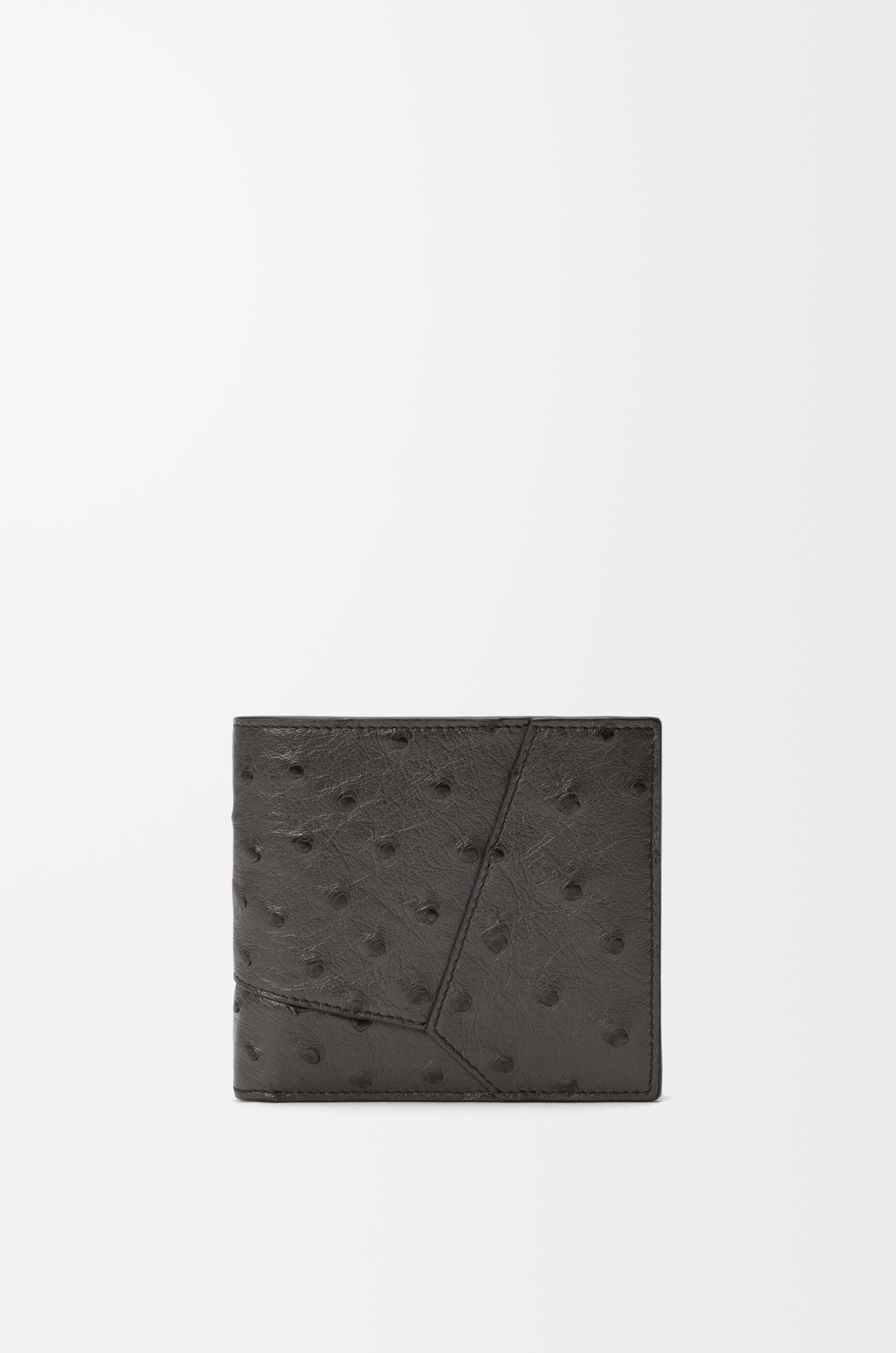 Puzzle bifold coin wallet in ostrich — C510501X20-1220