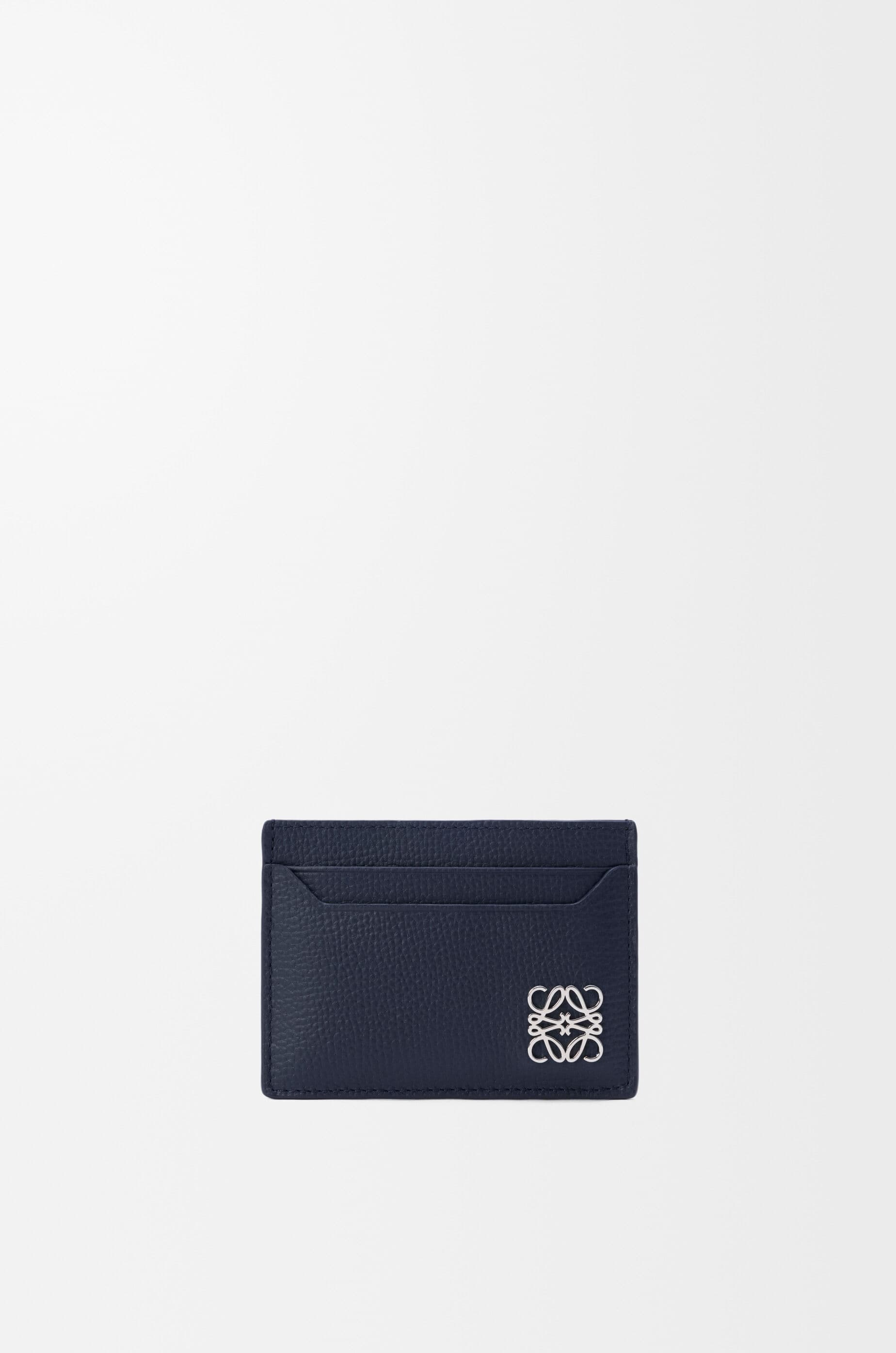 Anagram plain cardholder in pebble grained calfskin — C821075X09-5544