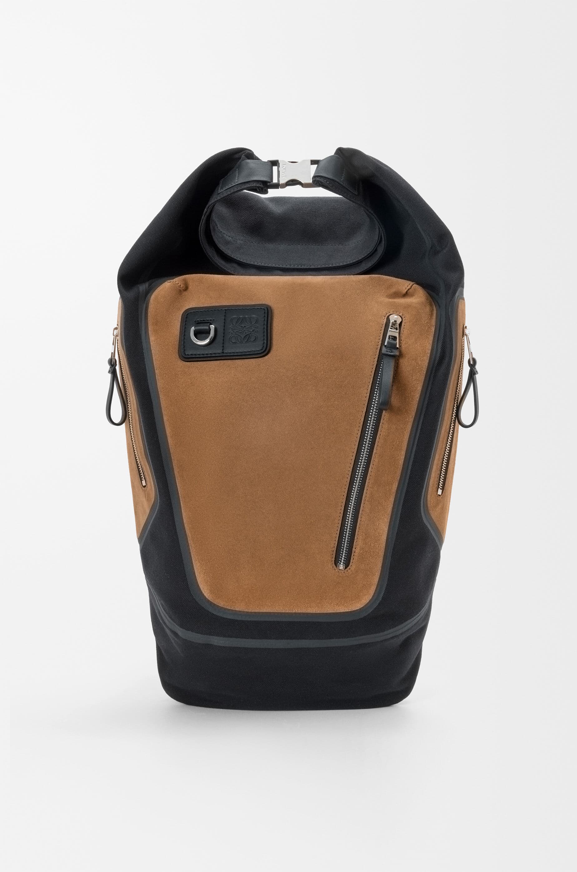 Flex roll-top backpack in canvas and suede — B000W87X01-1628