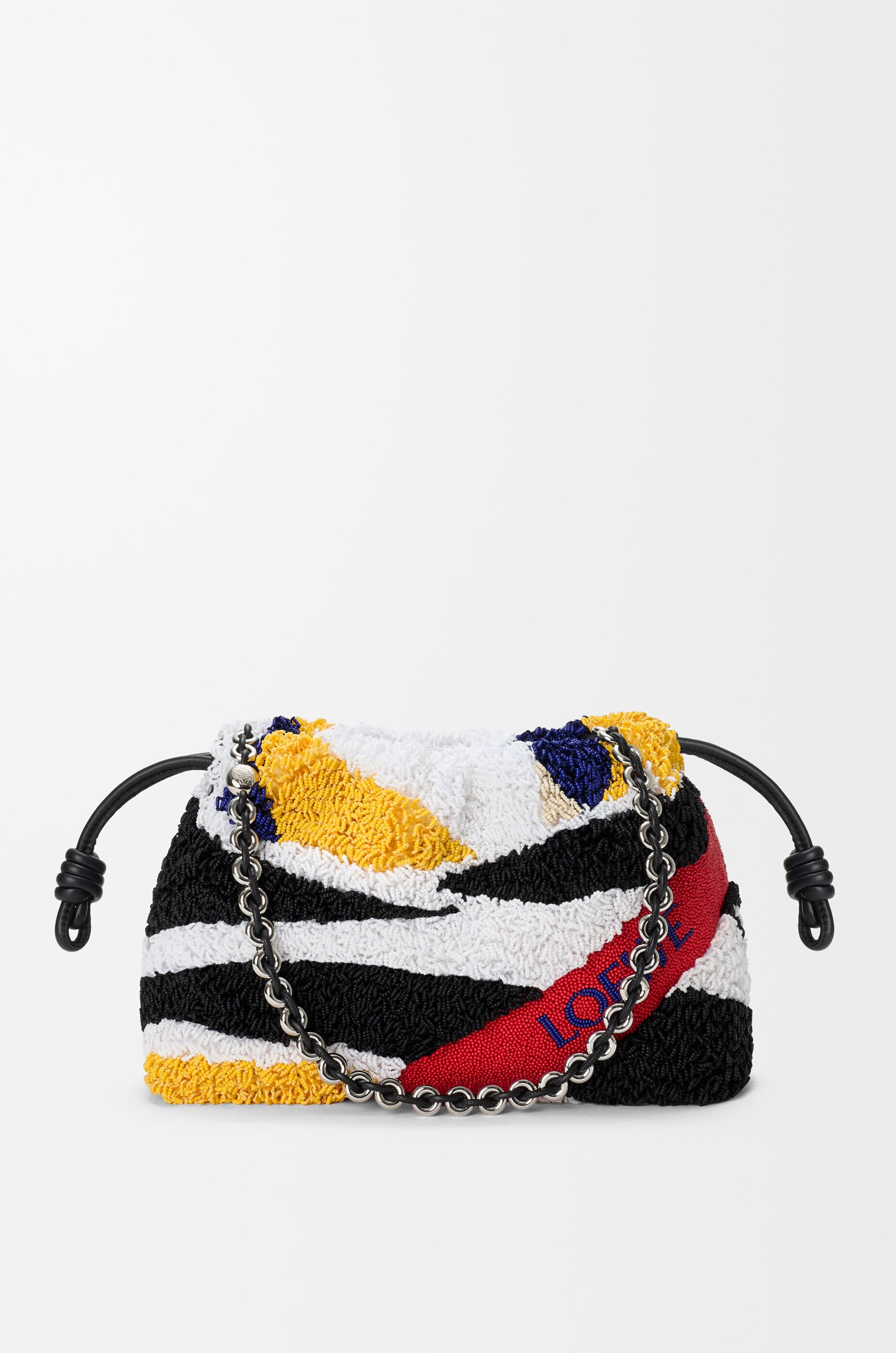 Medium Flamenco purse in embroidered nappa — A411FCRXBG-1489