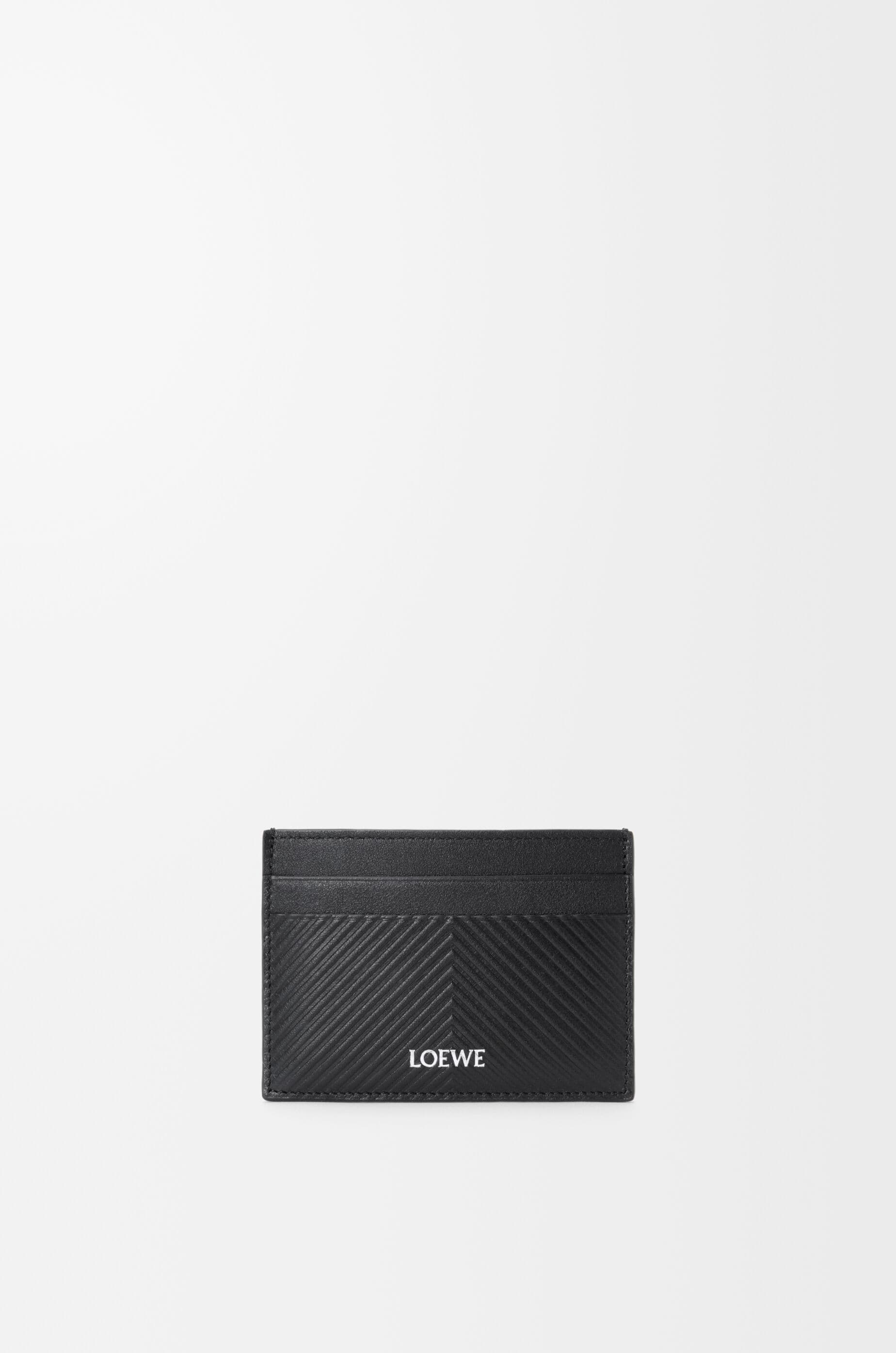 Plain cardholder in textured classic calfskin — C779322X01-1100