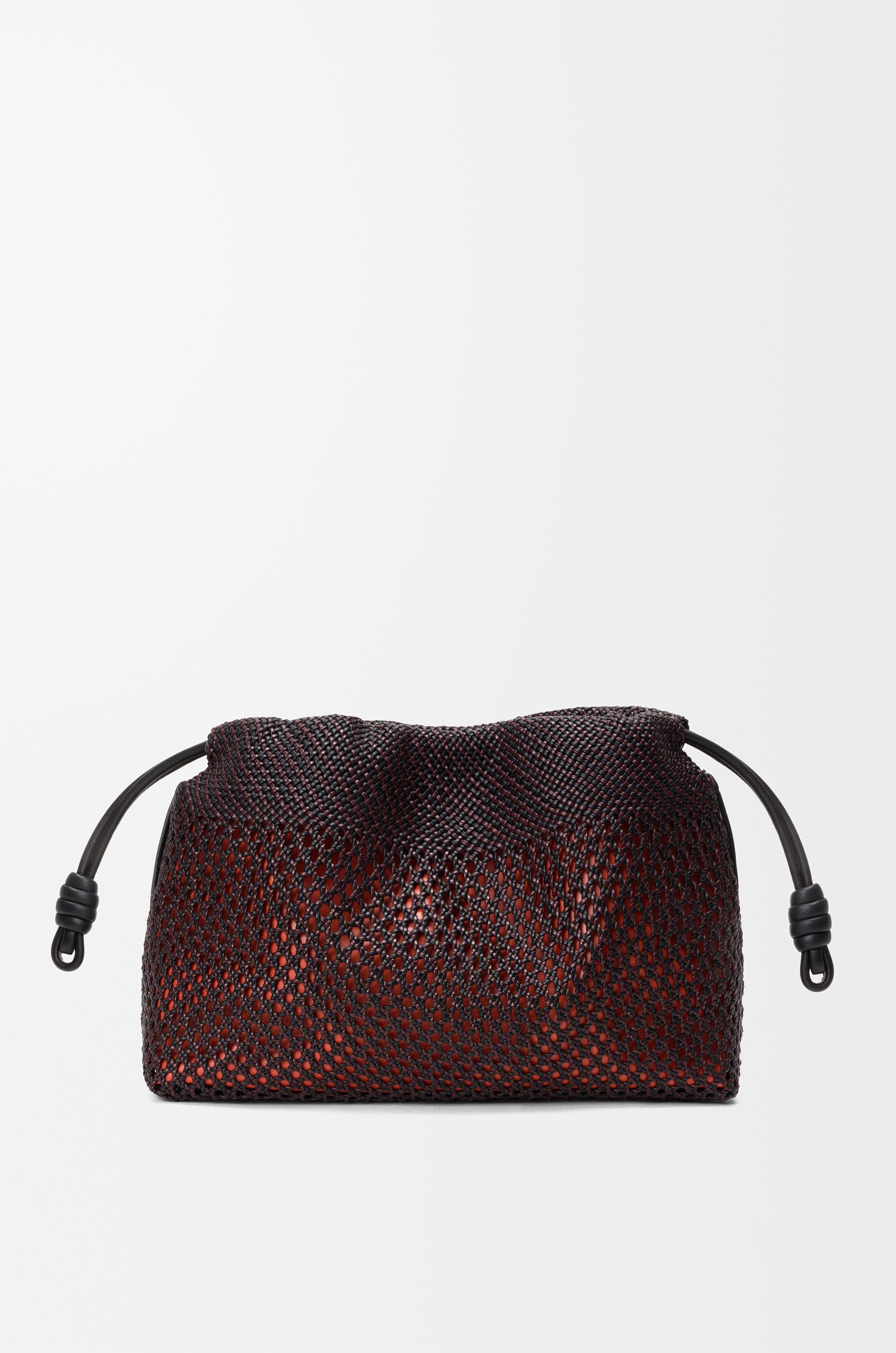 Medium Flamenco purse in woven nappa lambskin — A411FCRXBI-1101