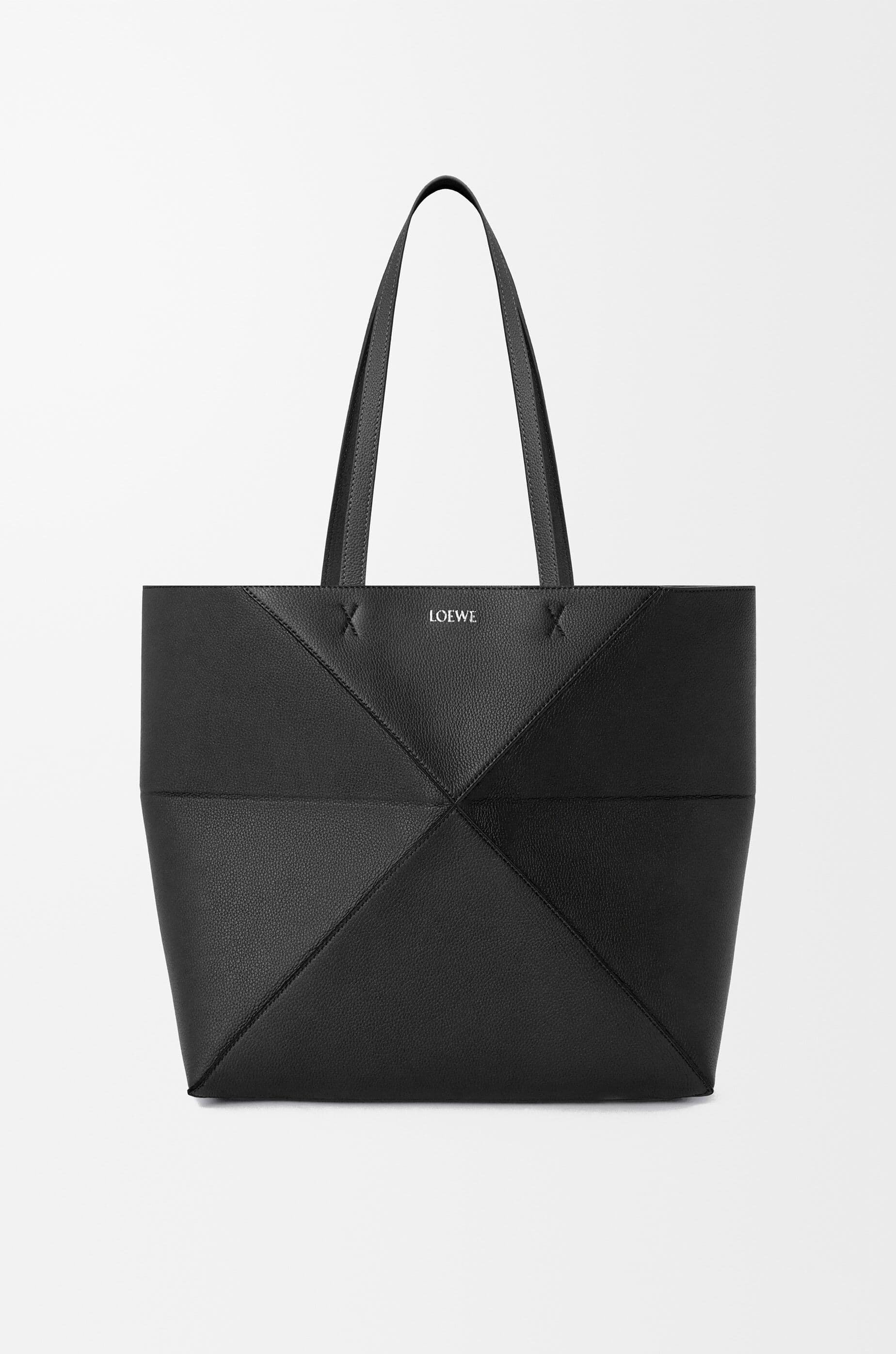 Medium horizontal Puzzle Fold tote in soft grained calfskin — A779PEWX04-1100