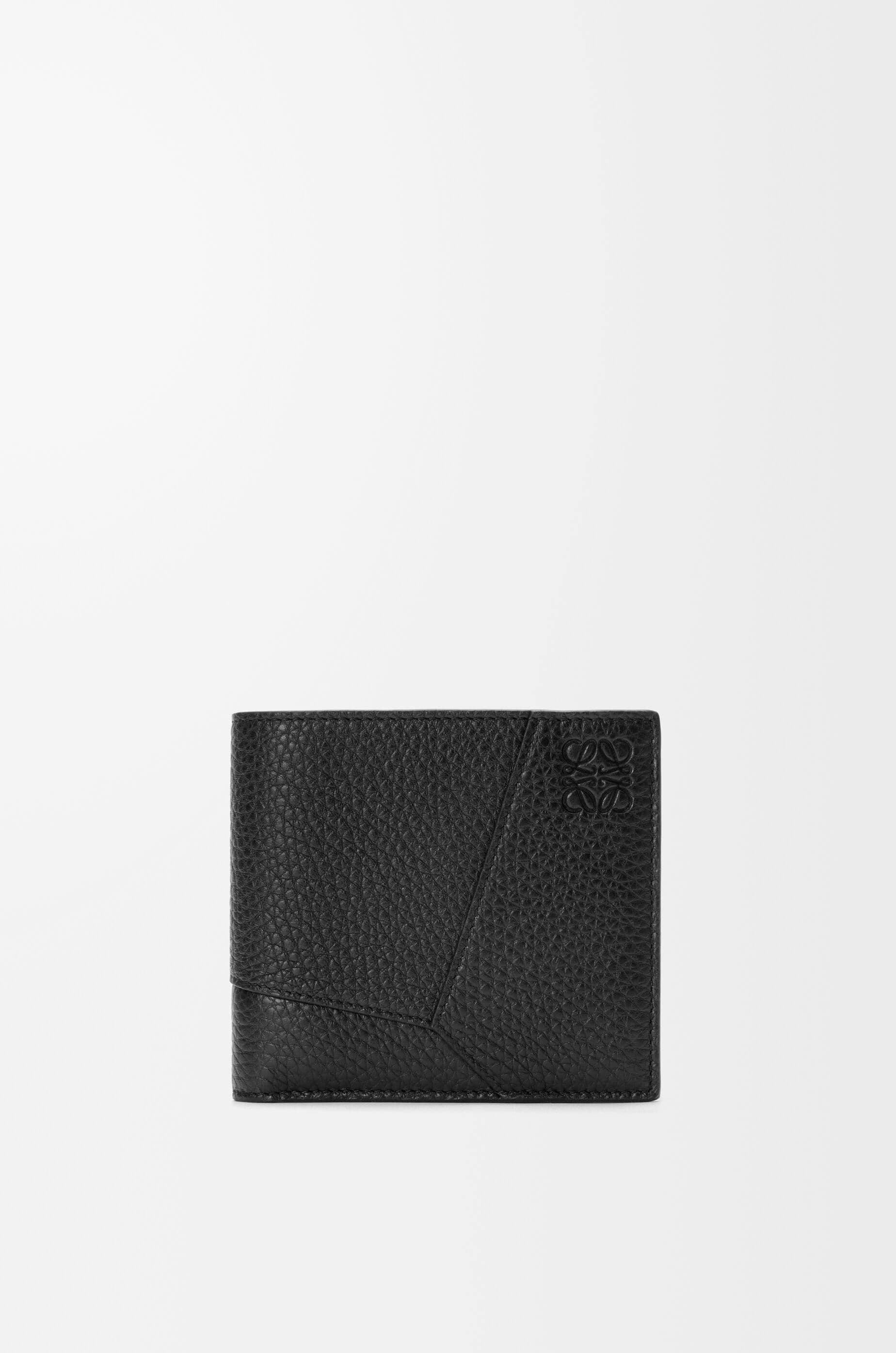Puzzle bifold coin wallet in supple grained calfskin — C510501X16-1100