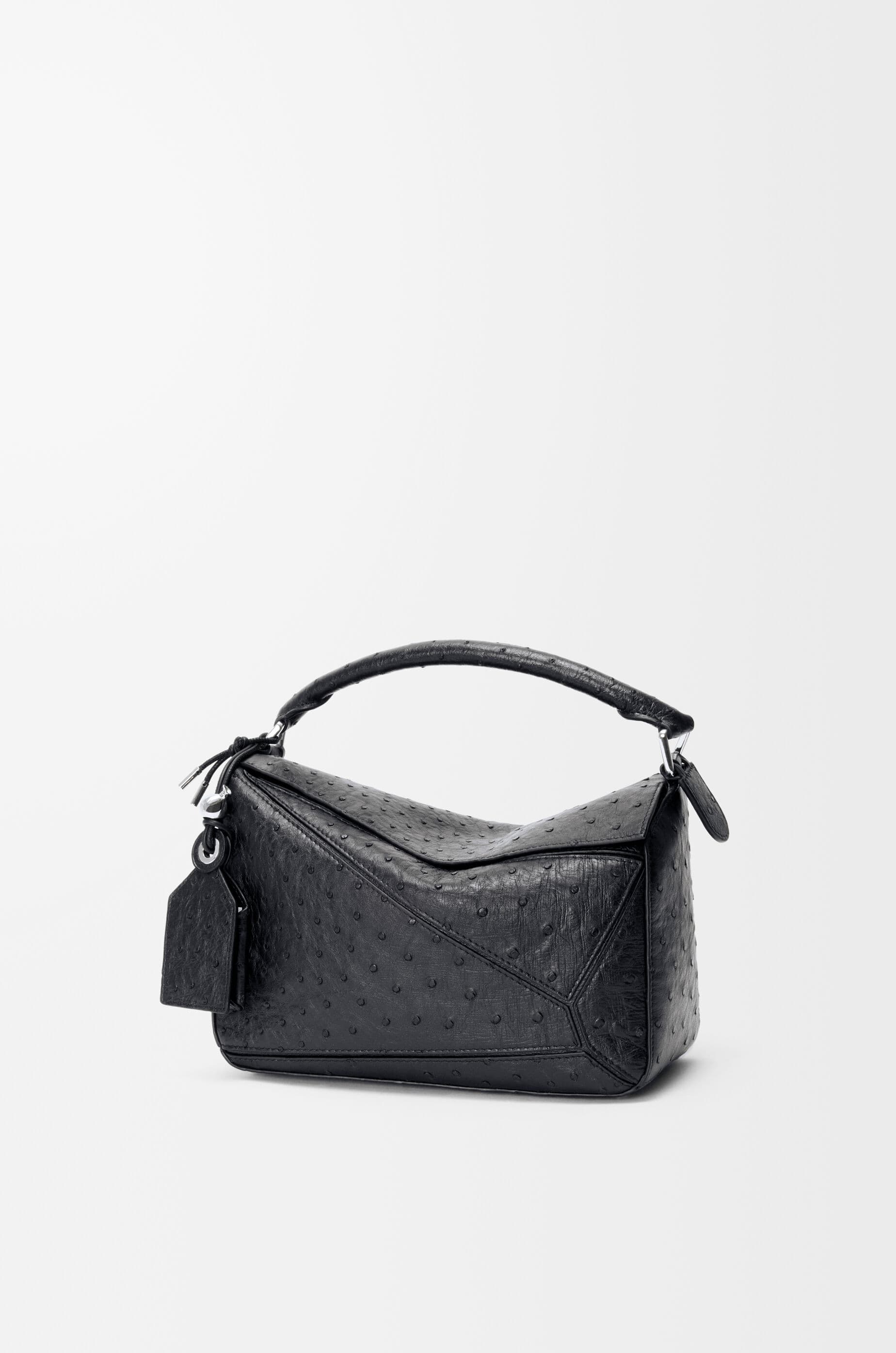 Small Featherlight Puzzle bag in ostrich — A510PLSX05-1100
