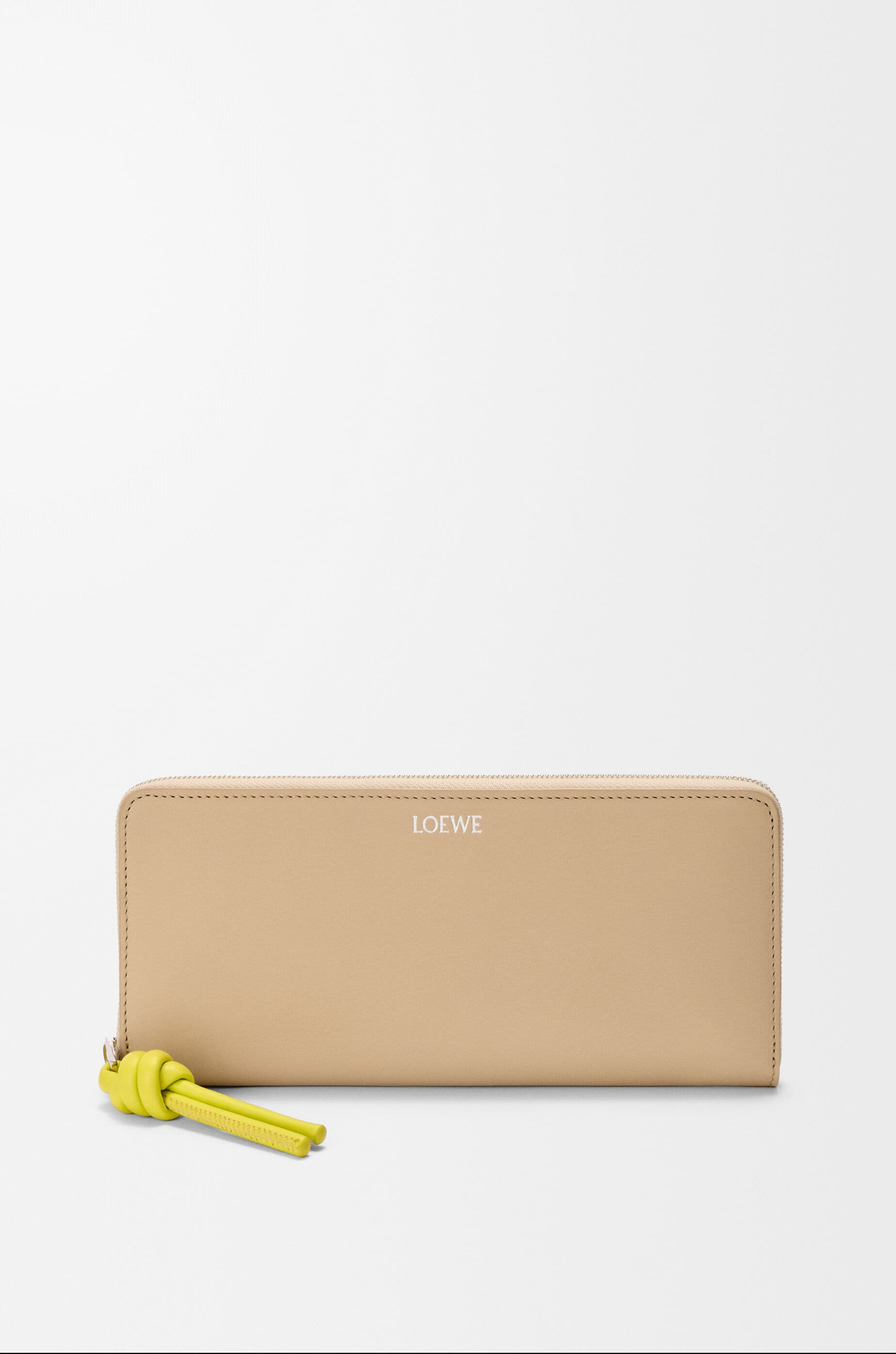 Knot zip around wallet in shiny nappa calfskin — CEM1G39X02-0180