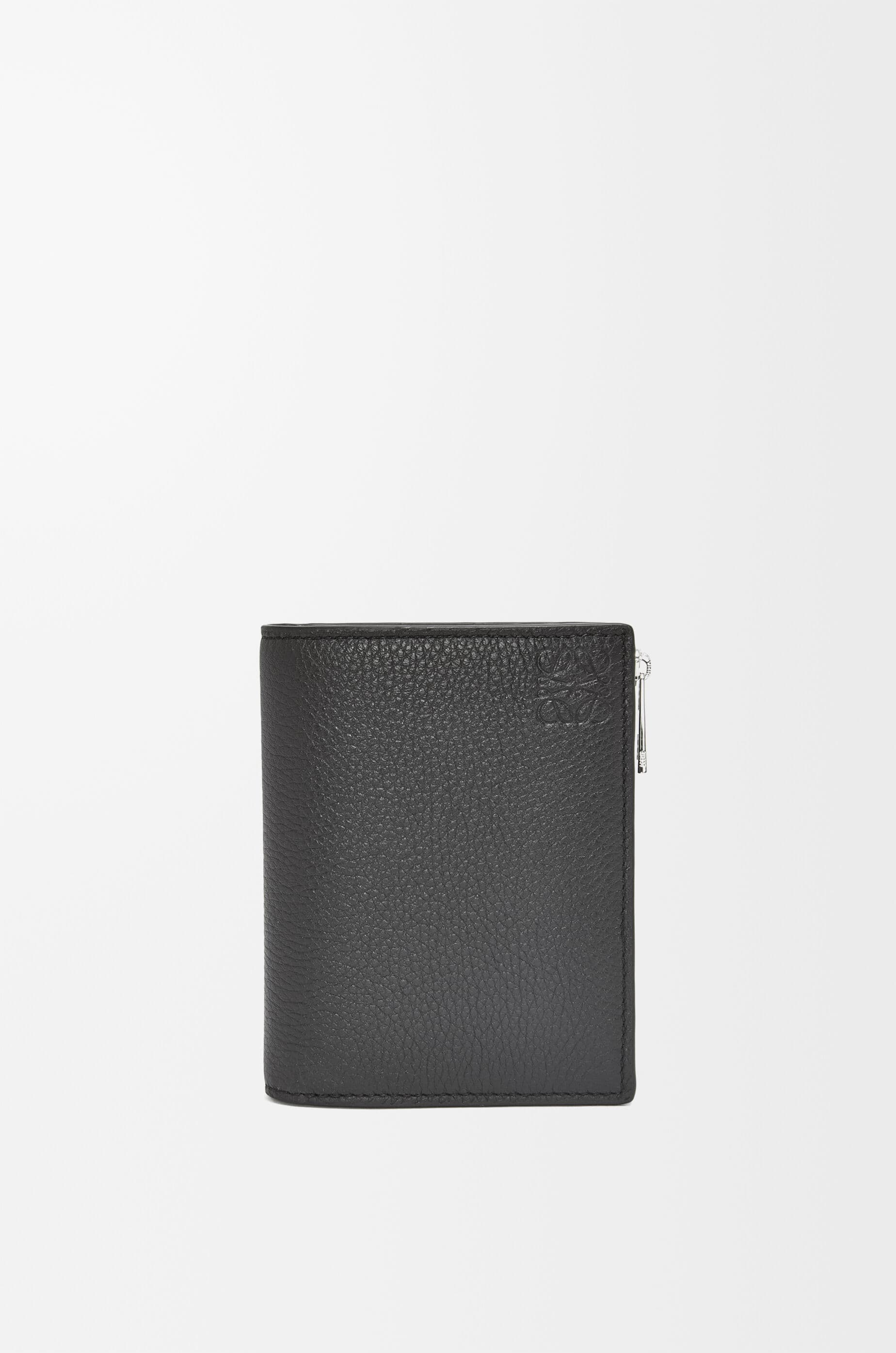 Slim compact wallet in soft grained calfskin — C660W73X02-1100
