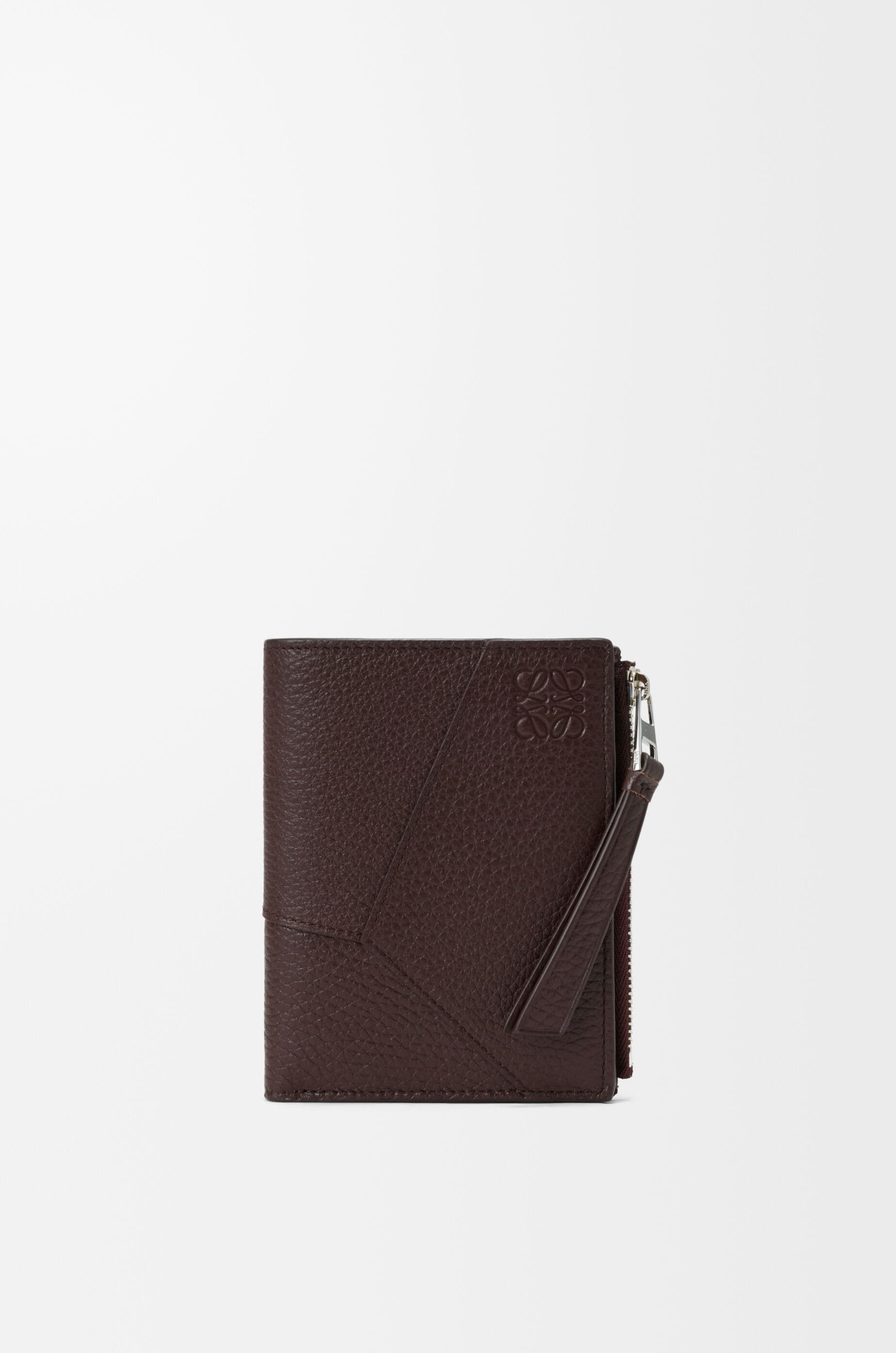 Puzzle slim compact wallet in supple grained calfskin — C510W73X16-3606