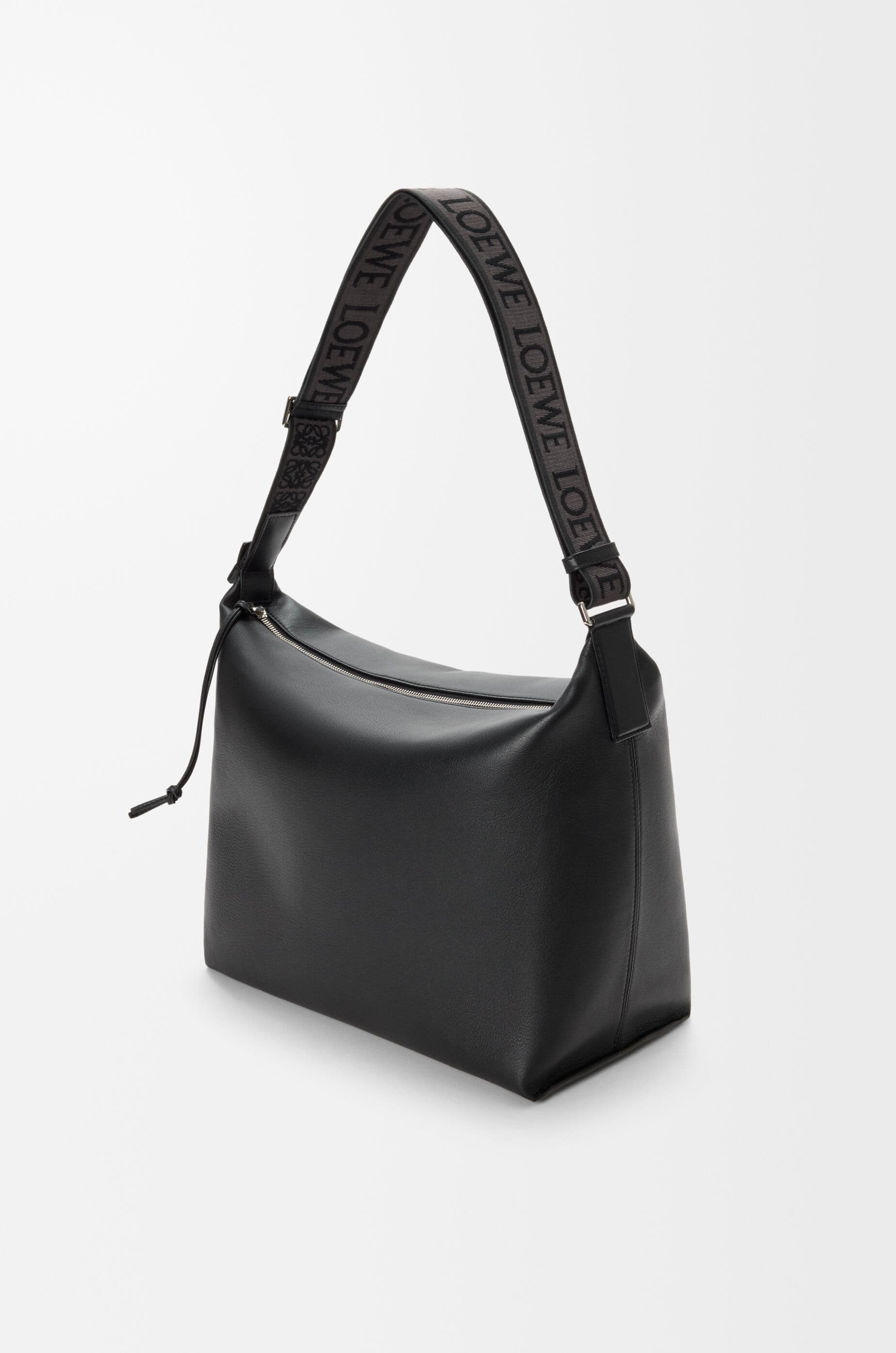 Cubi crossbody bag in supple smooth calfskin and jacquard — B906K70X13-1100