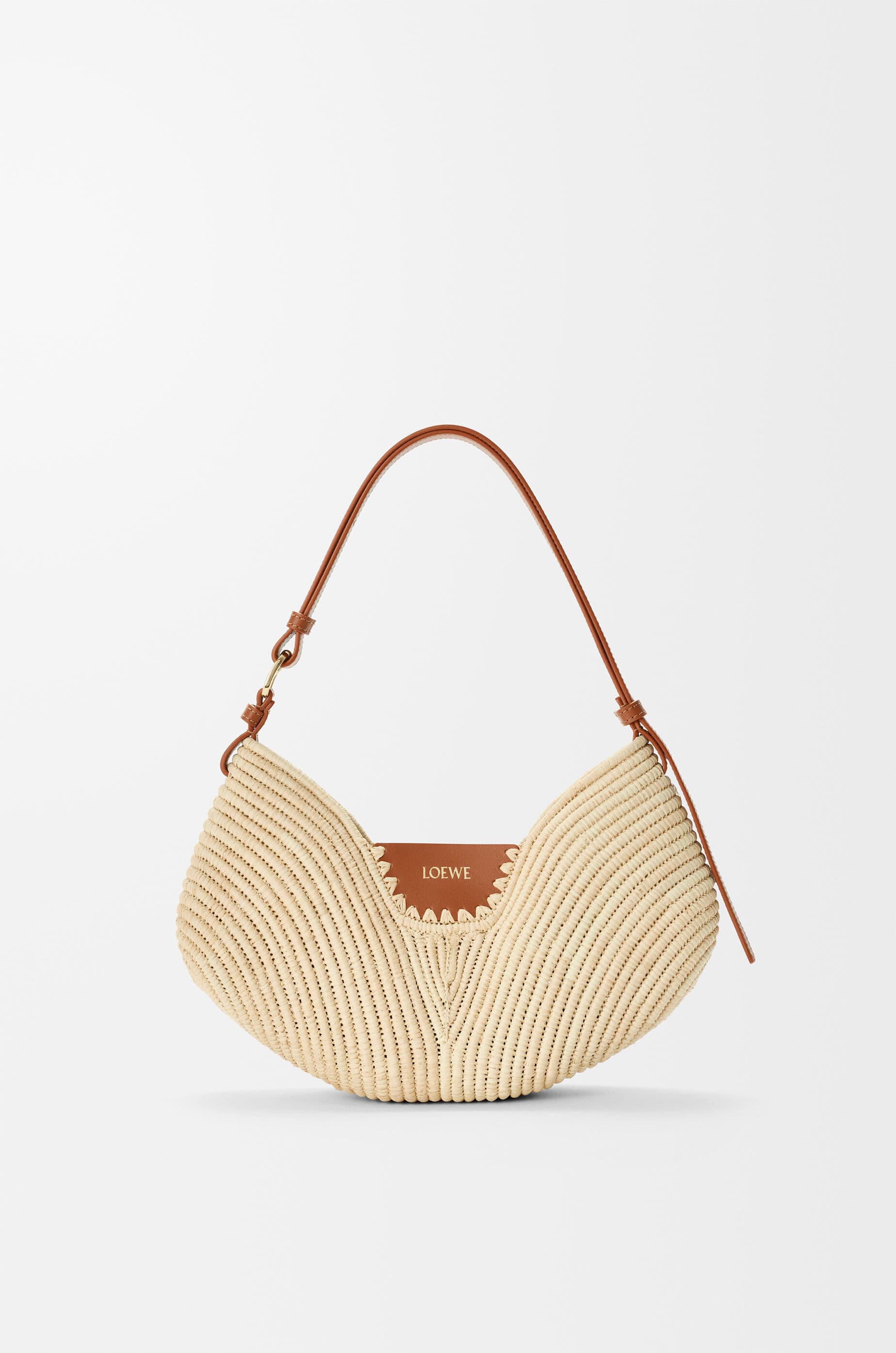 Medium Loewe Swing bag in raffia and calfskin — ASWISWSX08-2435