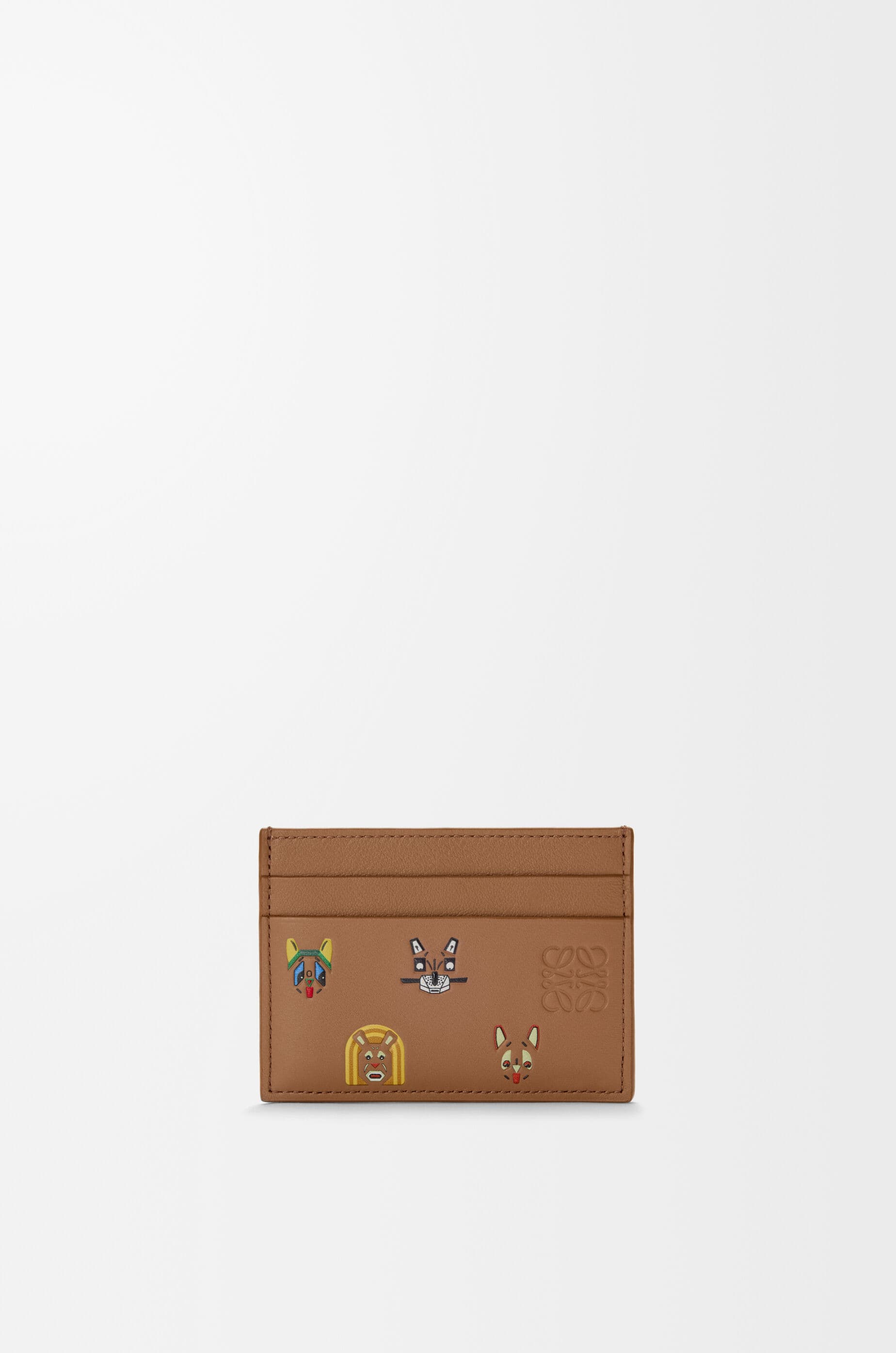 Cats plain cardholder in classic calfskin — C643322X47-9579