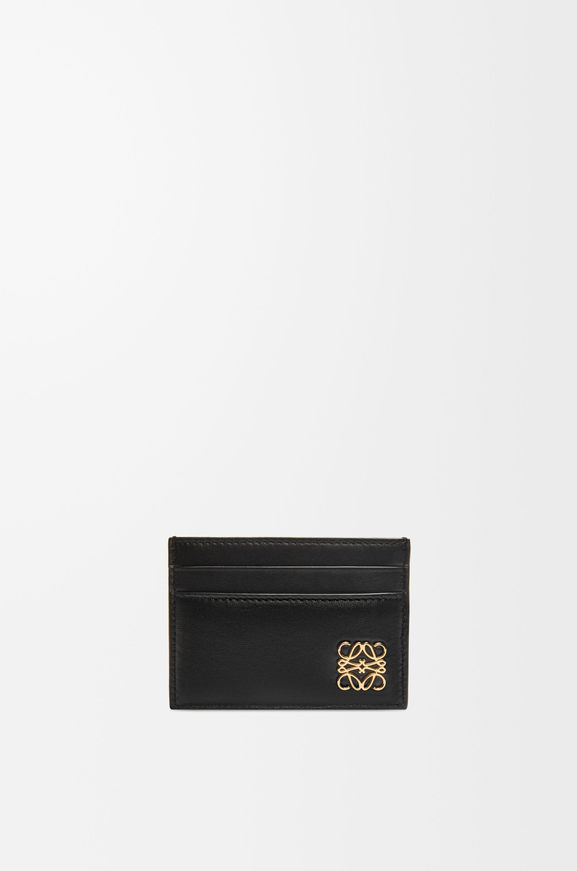 Puffer Anagram plain cardholder in shiny nappa calfskin — C821322X01-1100