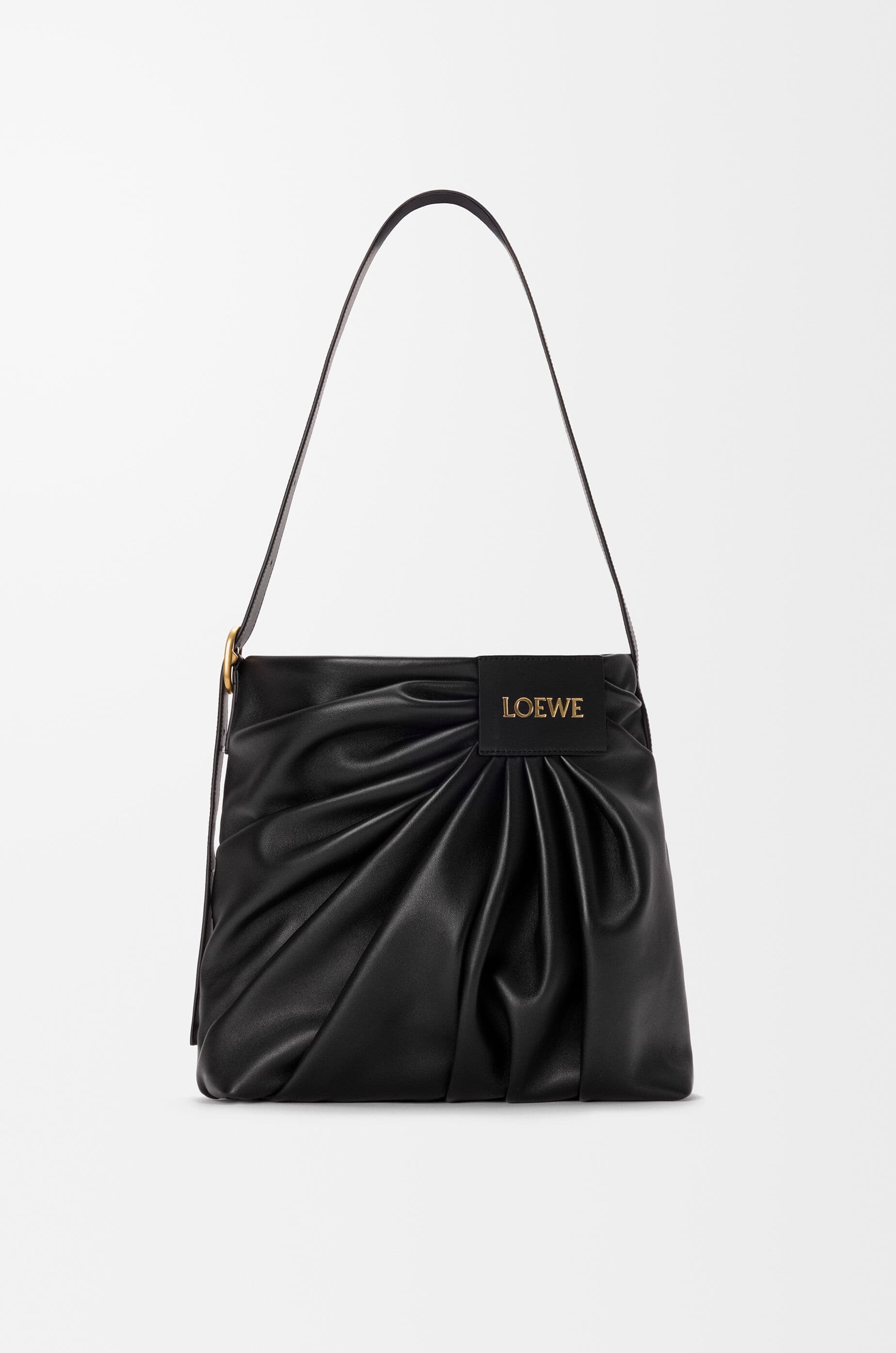 Draped tote in mellow nappa lambskin — ADHBDPTX01-1100