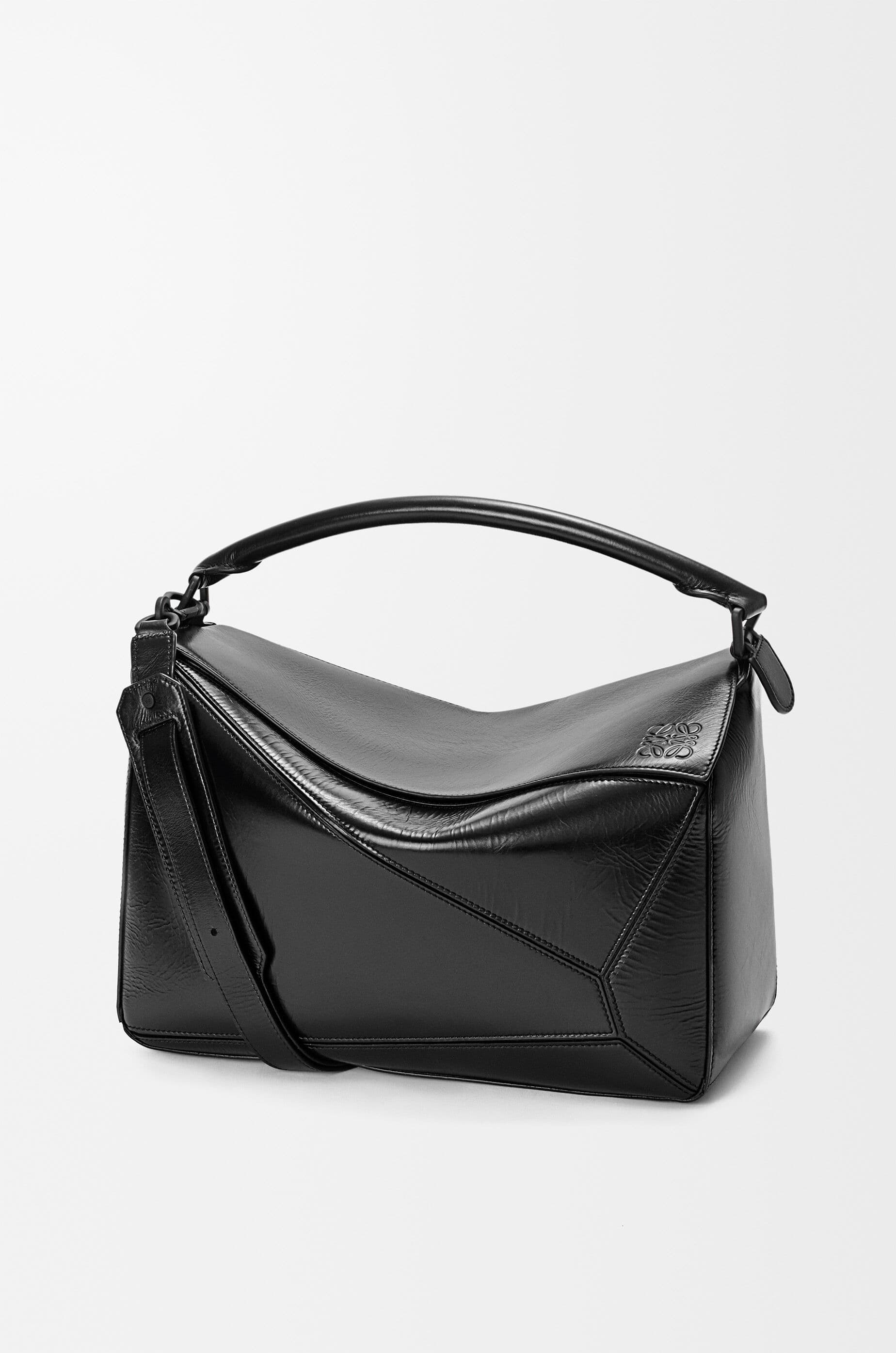 Large Puzzle bag in paper calf — B510PNLX20-1100