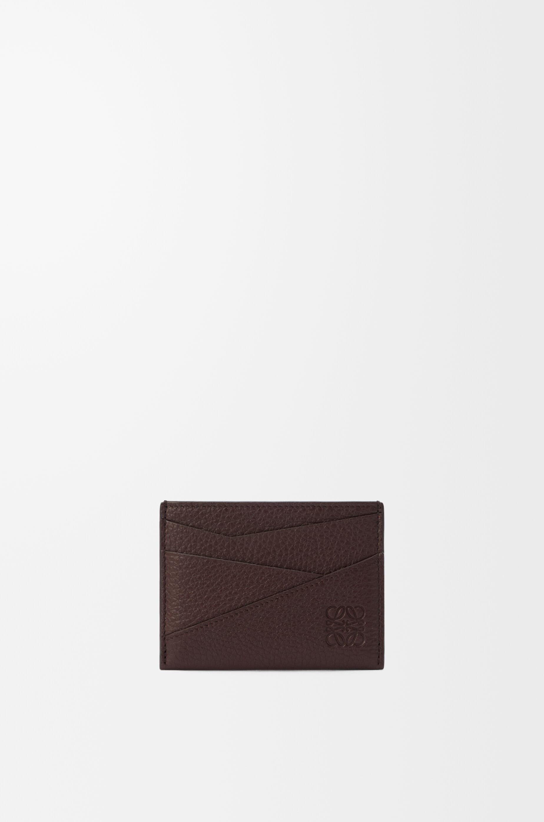 Puzzle plain cardholder in supple grained calfskin — C510Q77X14-3606