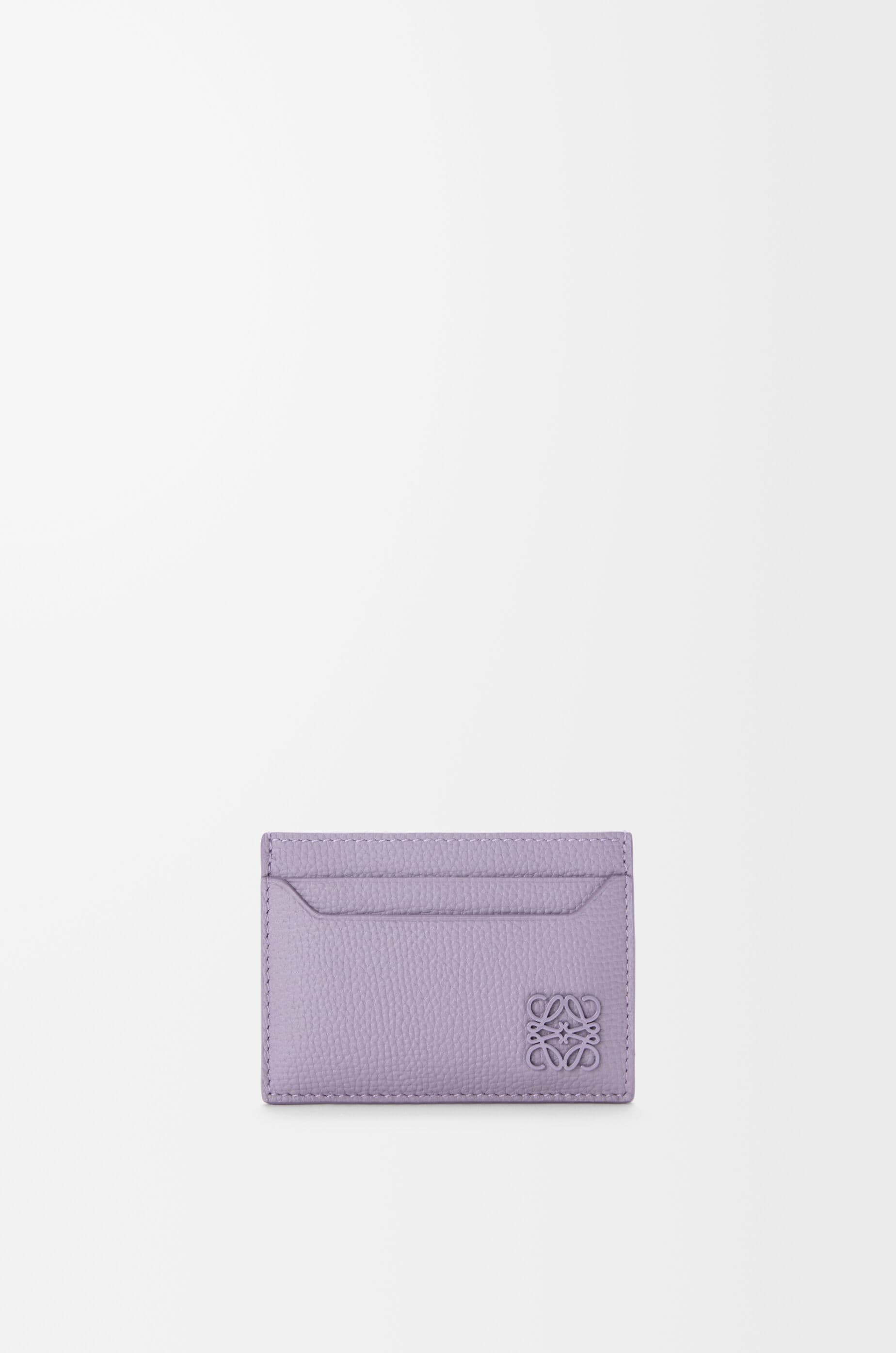 Anagram plain cardholder in pebble grained calfskin — C821075X10-5678