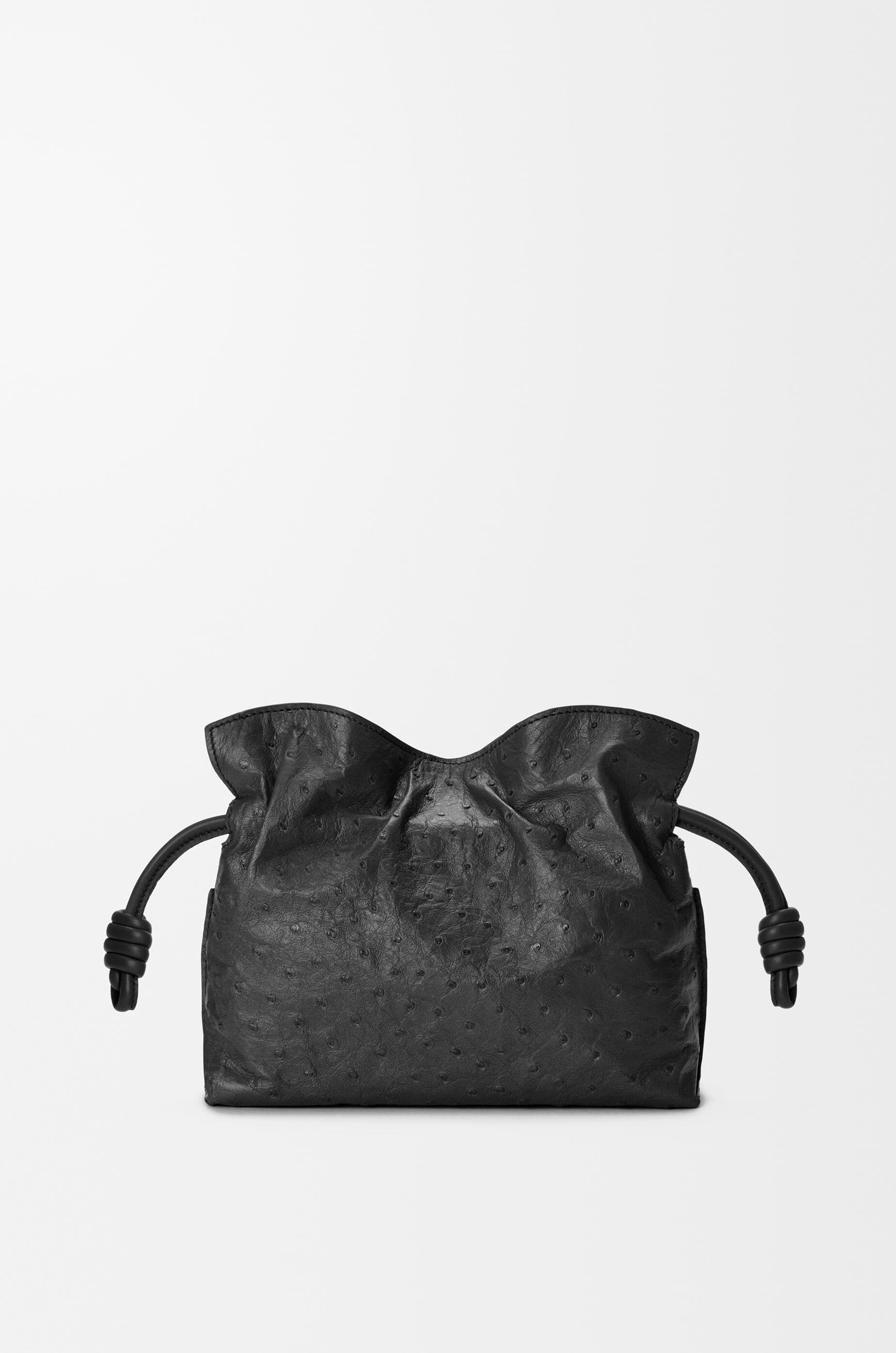 Mini Flamenco clutch in ostrich — A411FC2XAH-1100