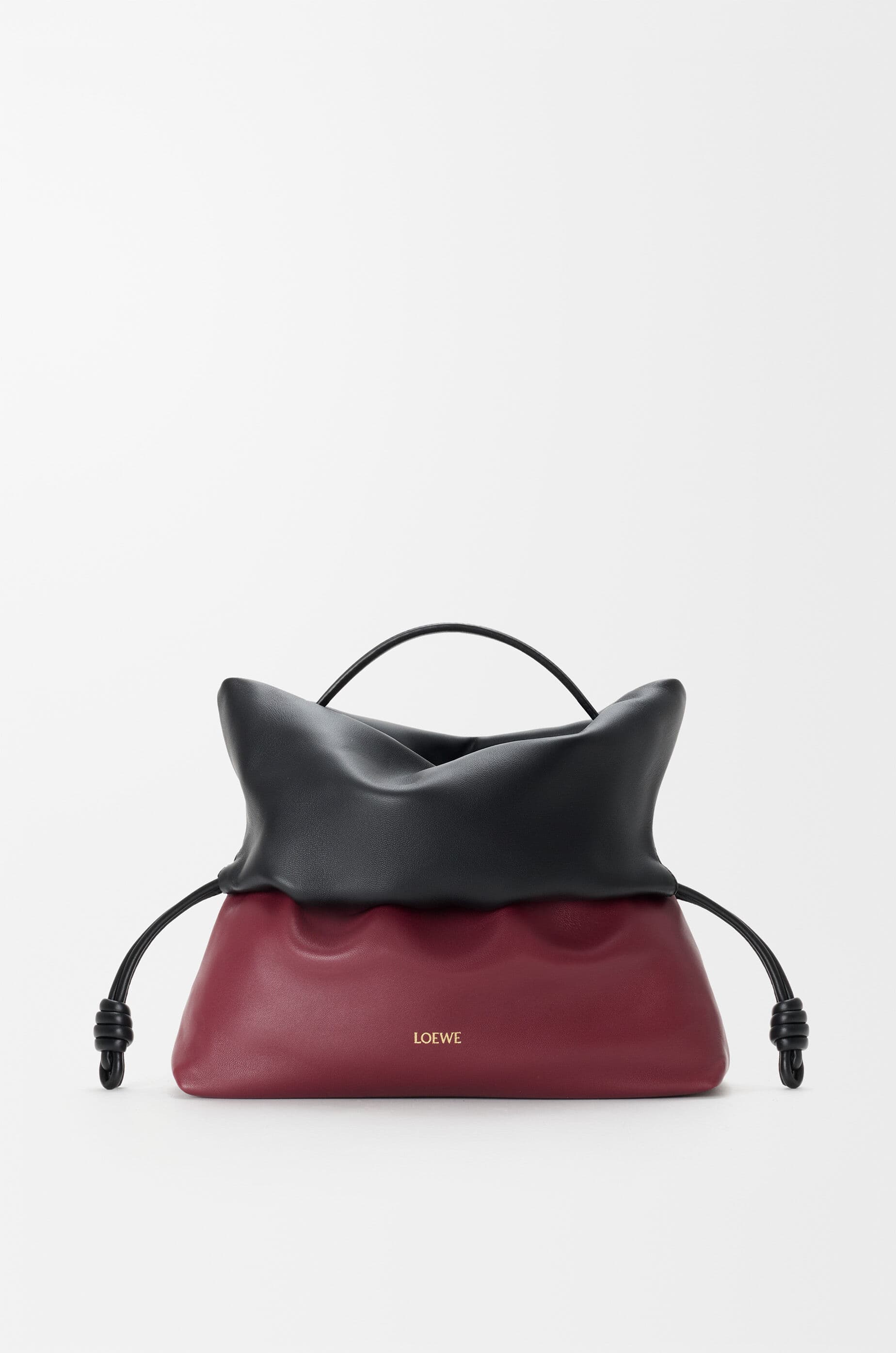 Flamenco Rolled bag in bicolour mellow nappa lambskin — A411TTBX01-0112