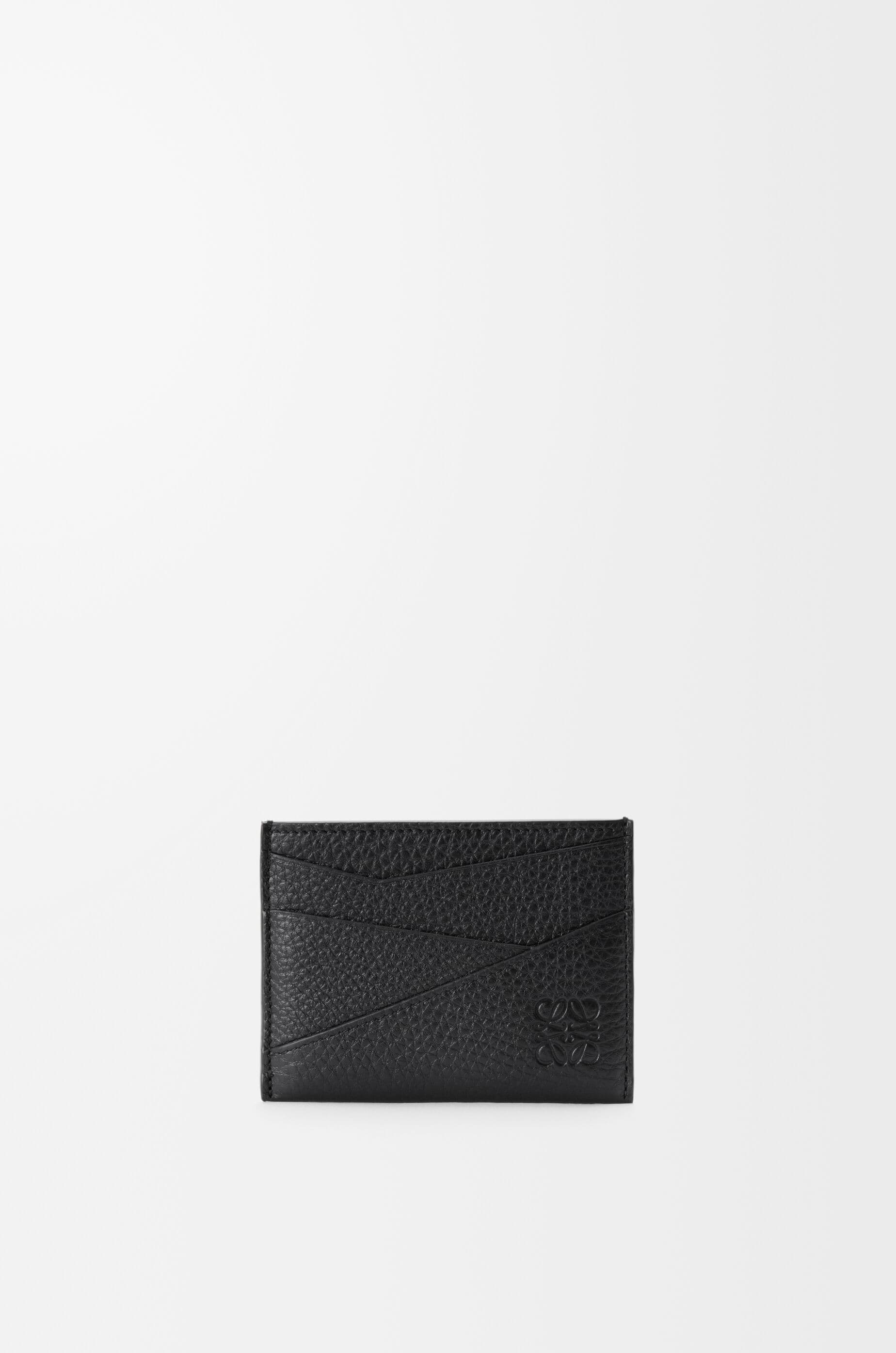Puzzle plain cardholder in supple grained calfskin — C510Q77X12-1100