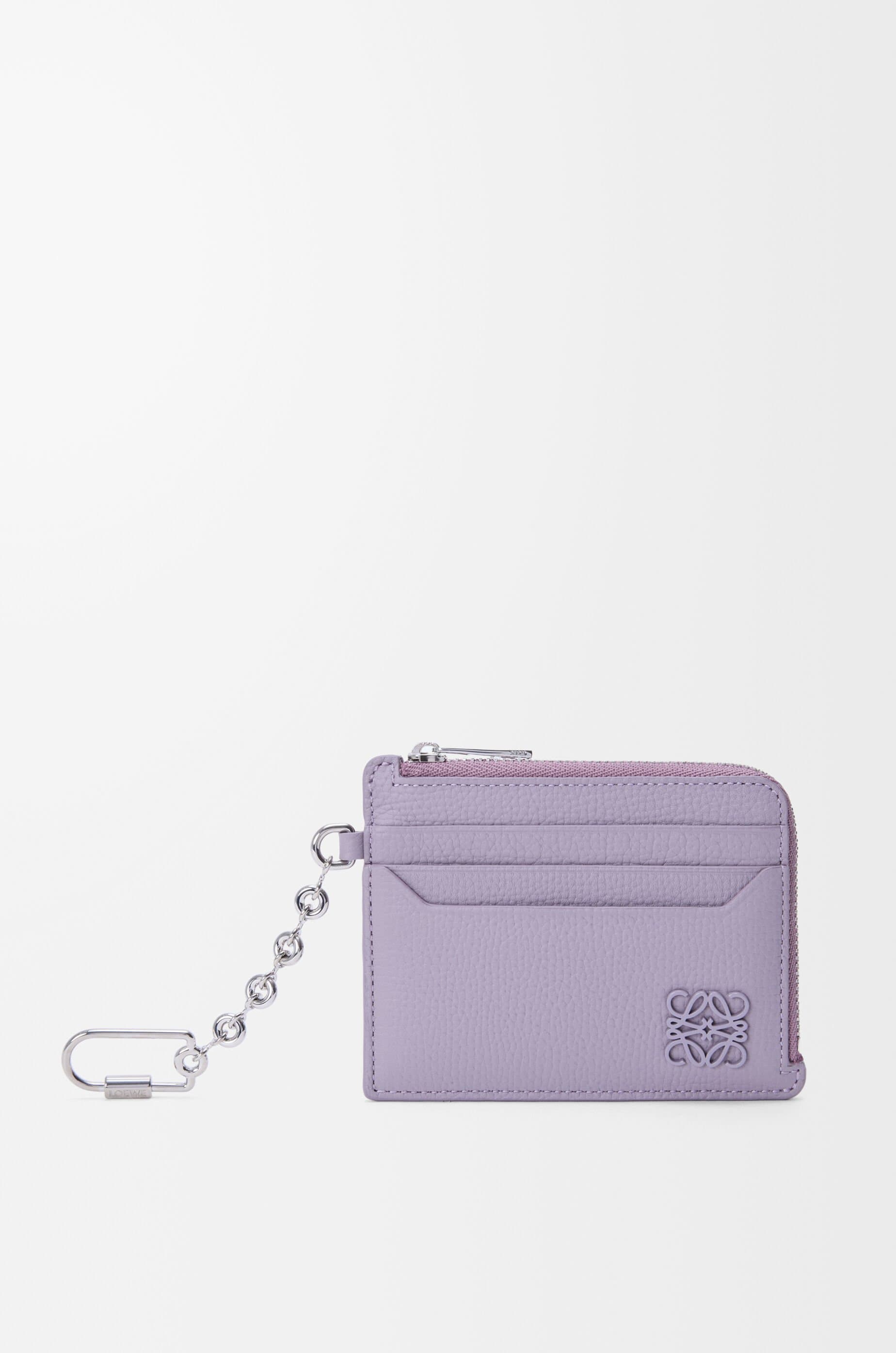 Anagram square coin cardholder in pebble grained calfskin — C821SQLX04-5678