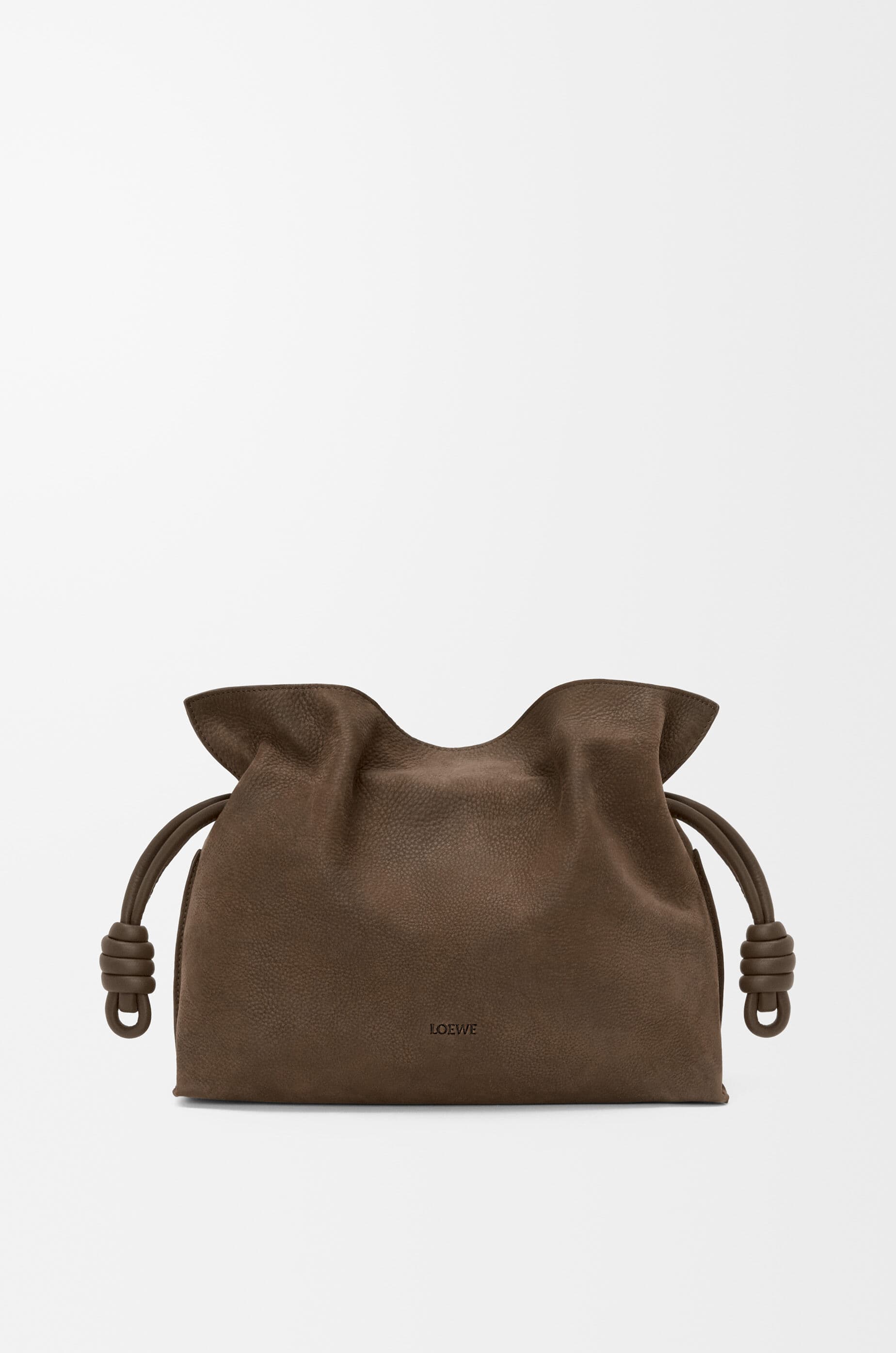 Medium Flamenco clutch in grained nubuck — A411FC1XDT-6423