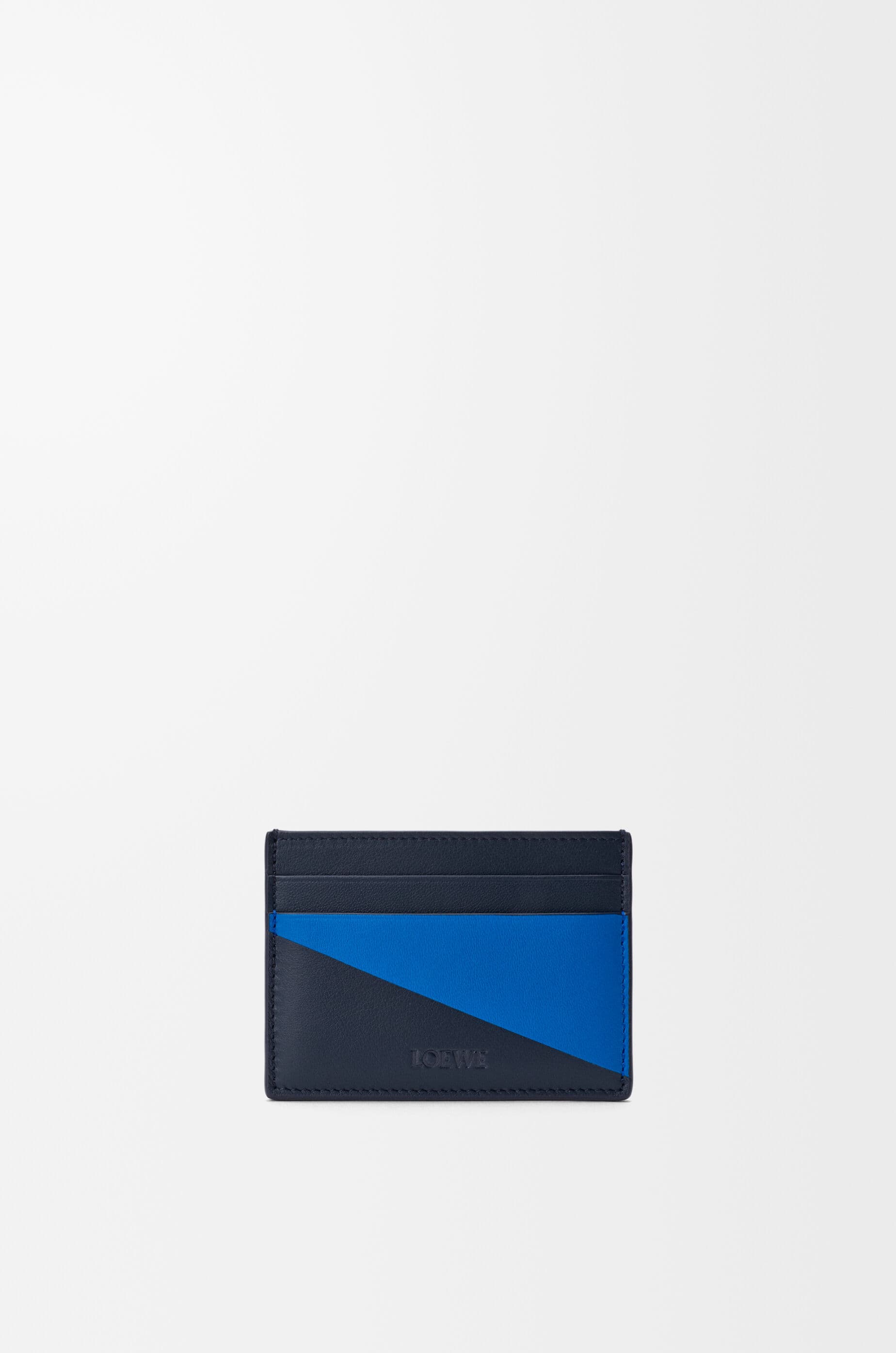 Flag plain cardholder in classic calfskin — C643322X63-0095