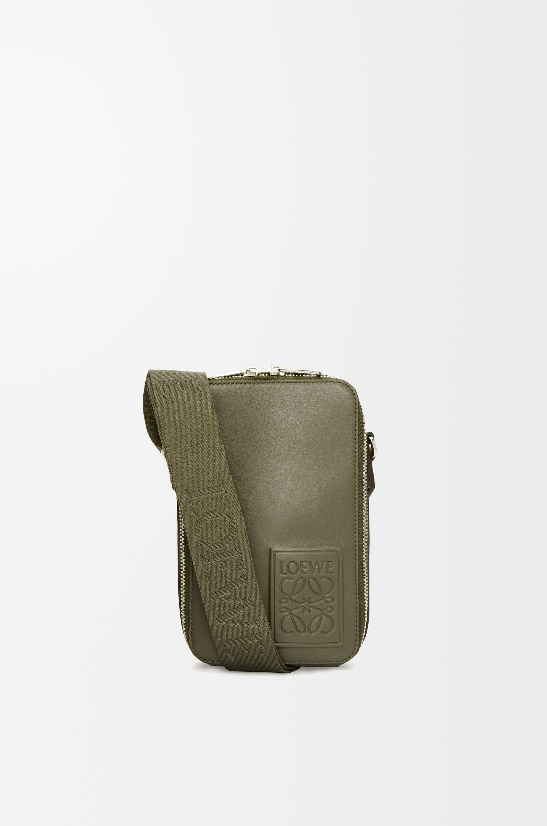 Vertical crossbody pocket in satin calfskin — C565S59X01-4160