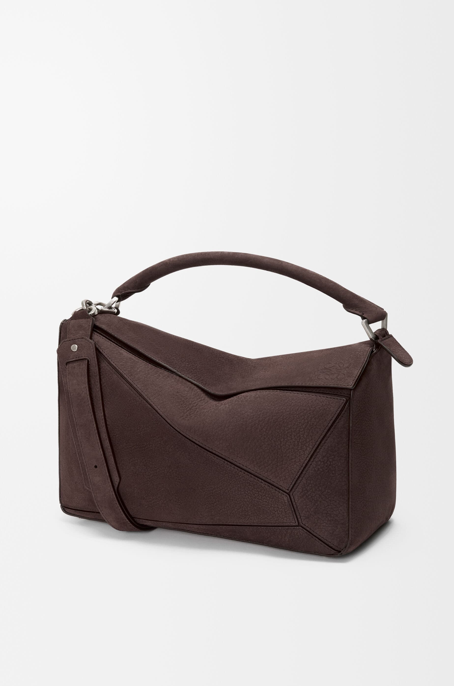 Large Puzzle bag in grained nubuck — B510PNLX05-0018