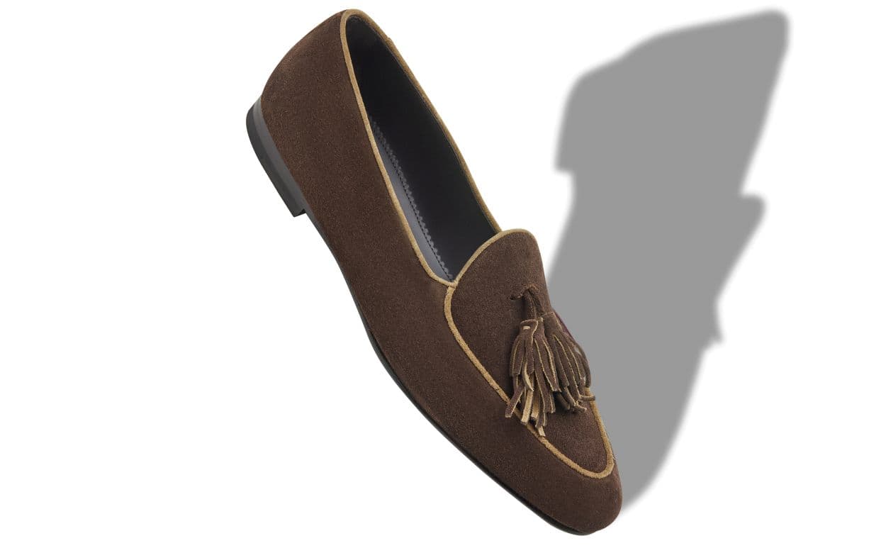Lennox — Dark Brown Suede Loafers — 226-2237-0003