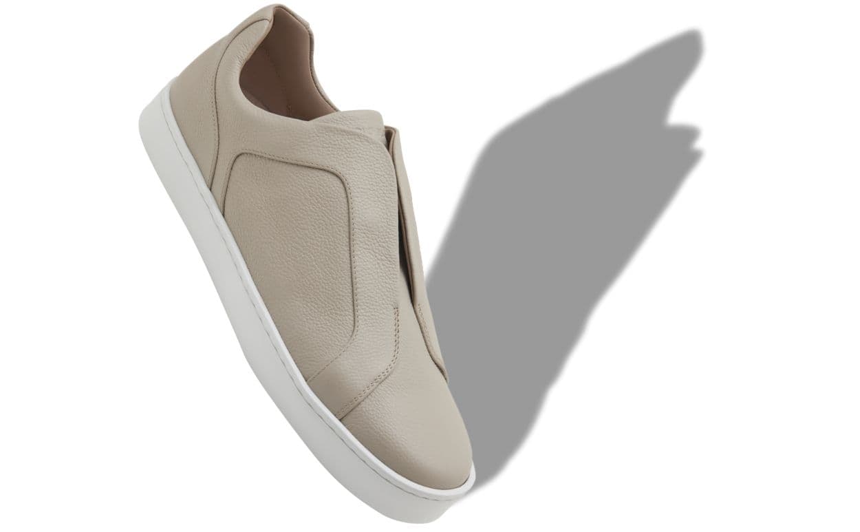 Agilio — Light Grey Nubuck Leather Sneakers — 226-2181-0003