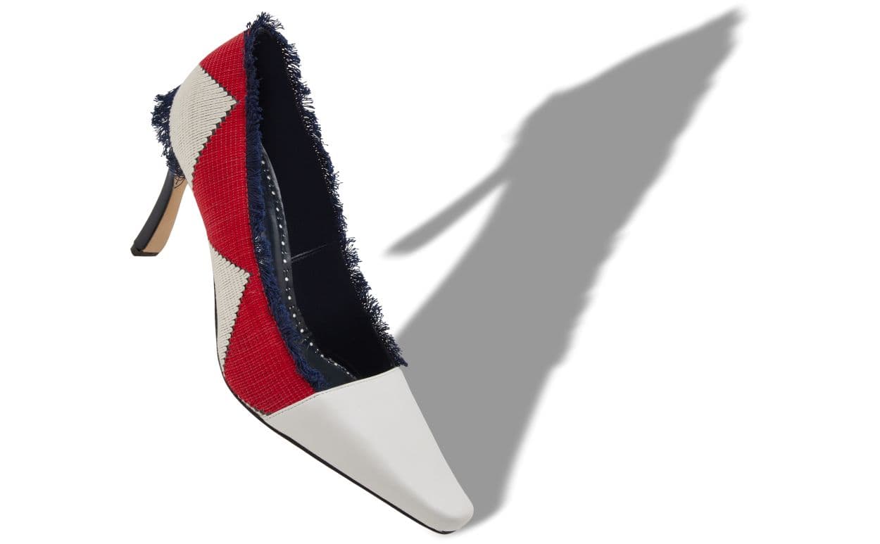 Prosperia — Red and White Cotton Pumps — 226-2041-0001
