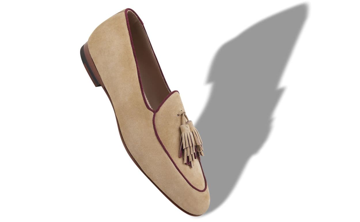 Lennox — Beige Suede Loafers — 226-2237-0001