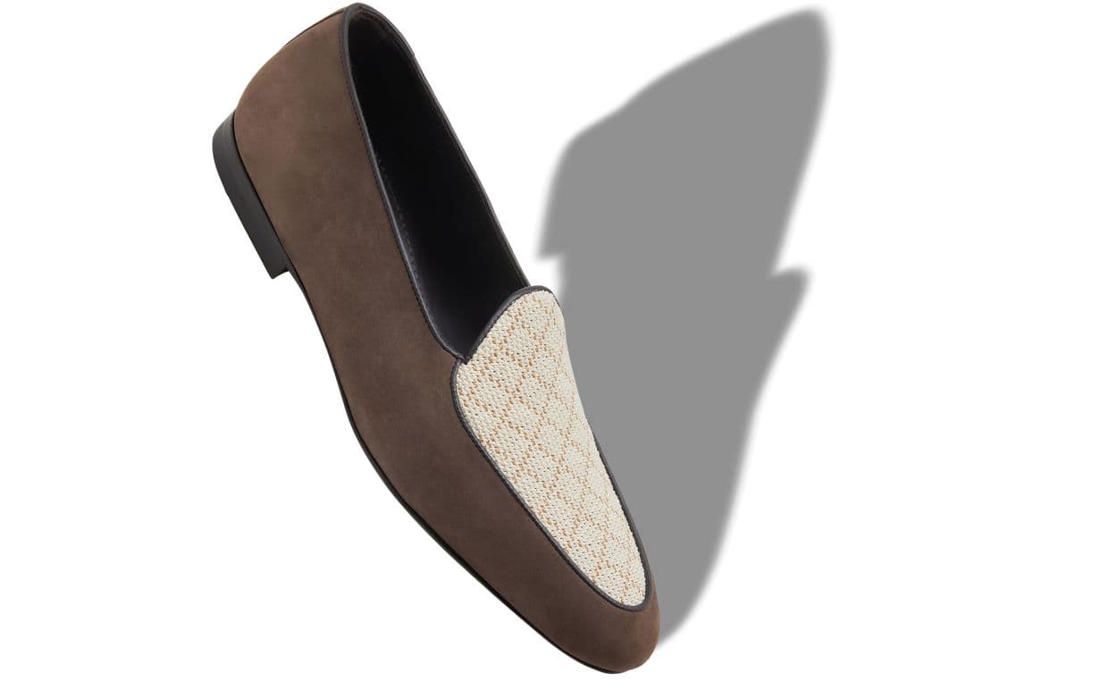 Modena — Dark Brown Nubuck Leather Loafers — 226-2163-0002