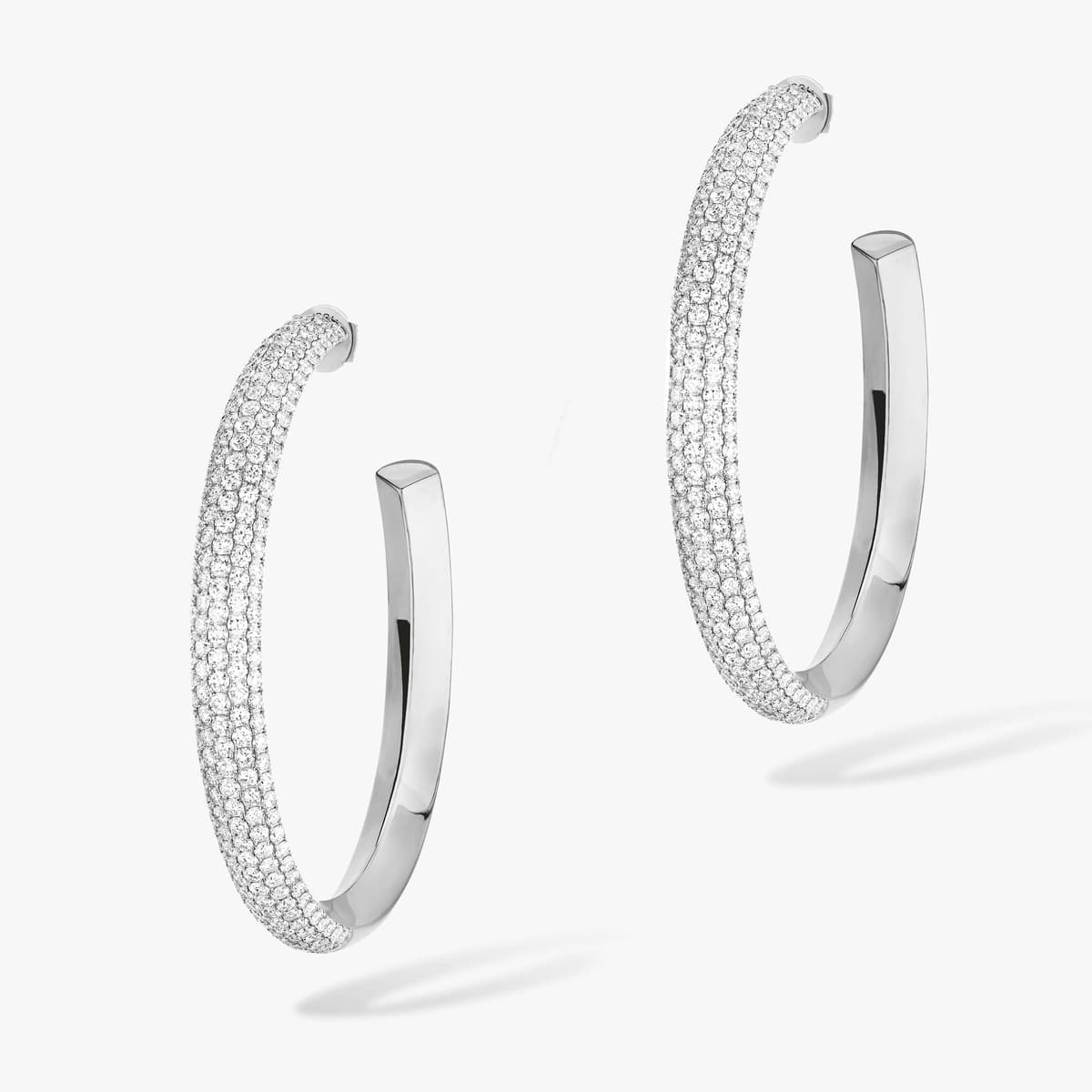 Divine Enigma hoop earrings large — 12514-WG
