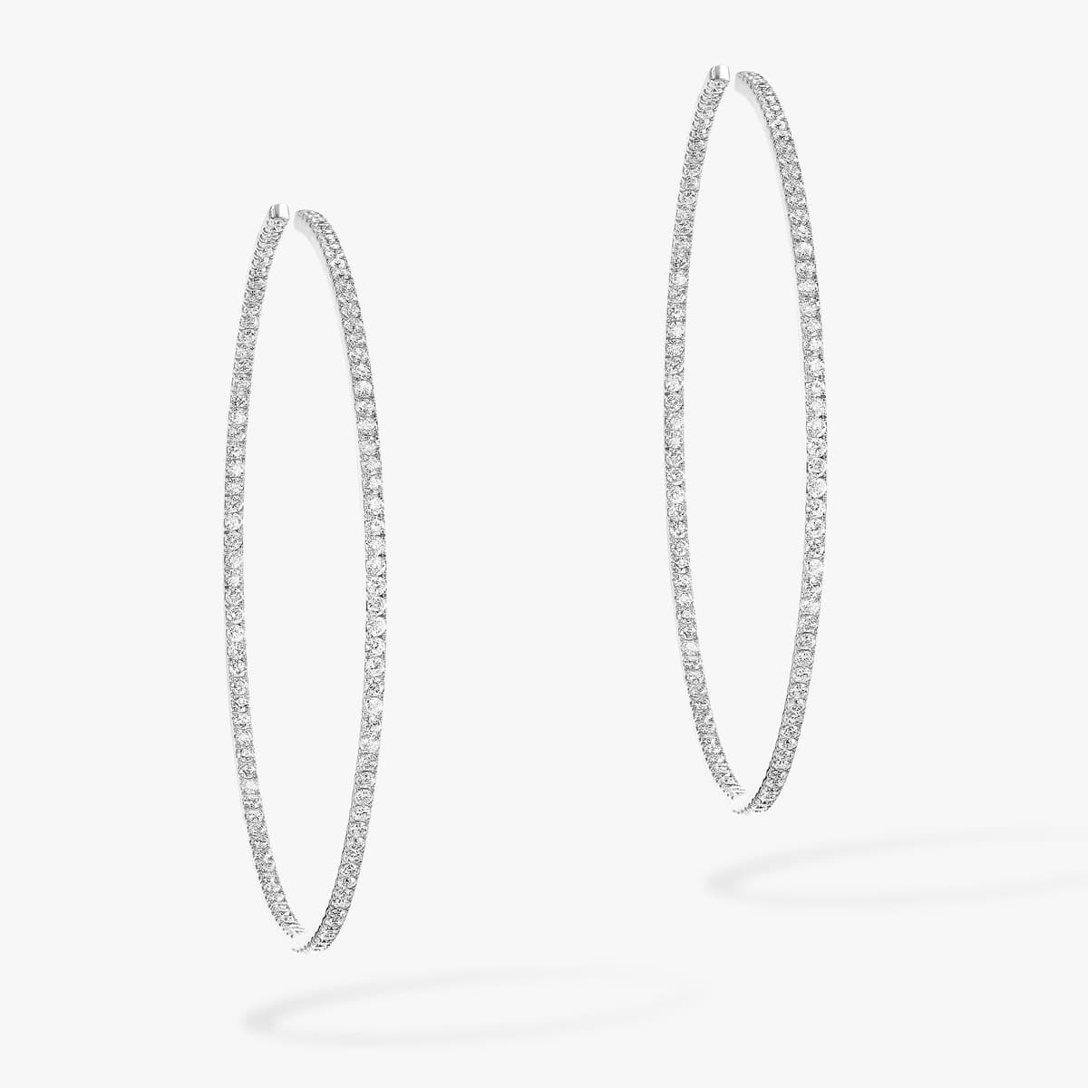 Gatsby hoop earrings medium — 04687-WG