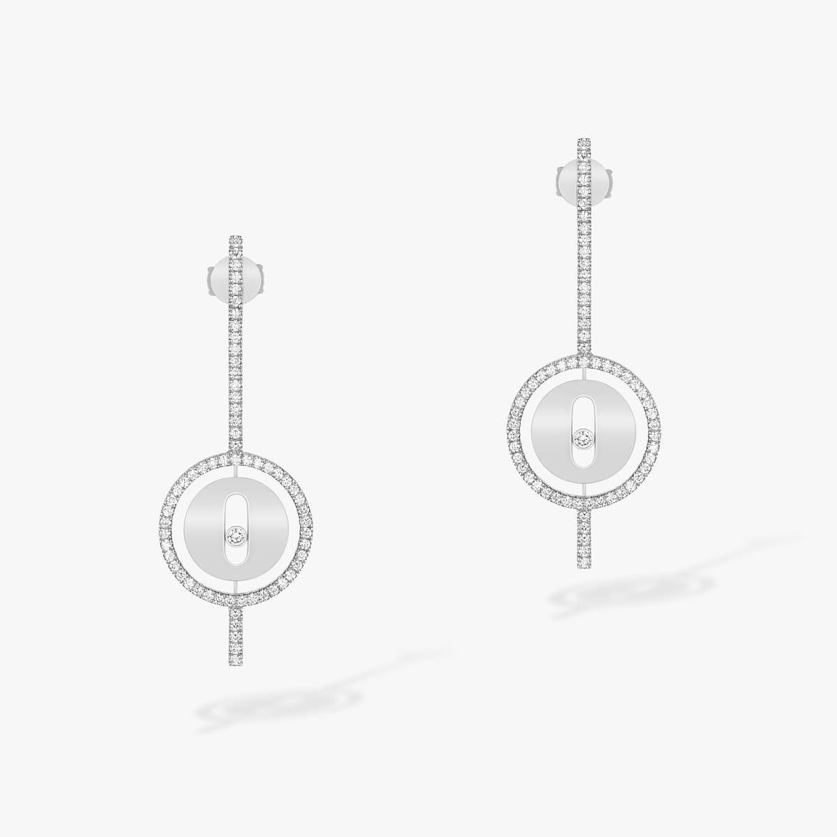Lucky Move pendant earrings — 07516-WG