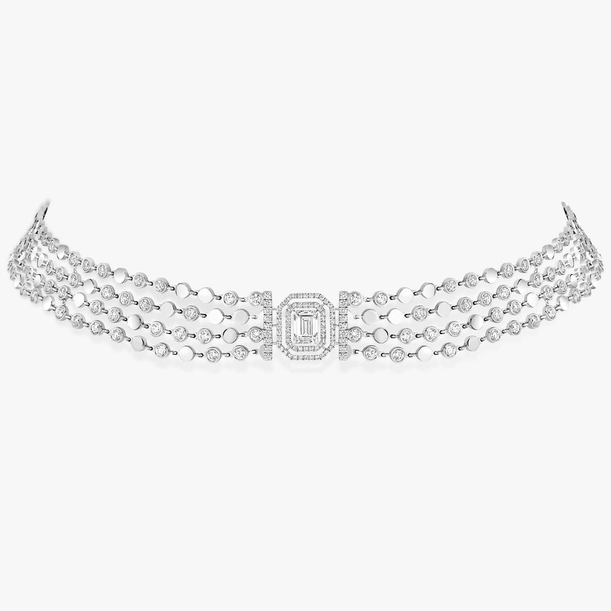 D-Vibes multi-row necklace — 12434-WG