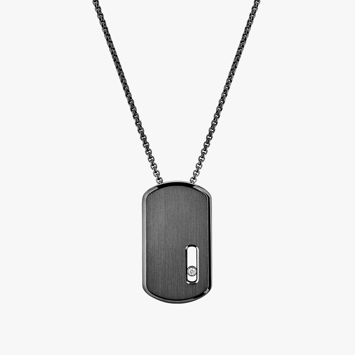 Move Titanium pendant necklace large — 13194-TG