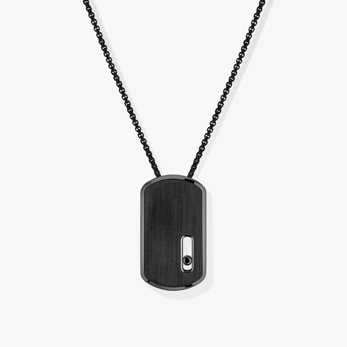 Move Titanium pendant necklace large — 13195-TB