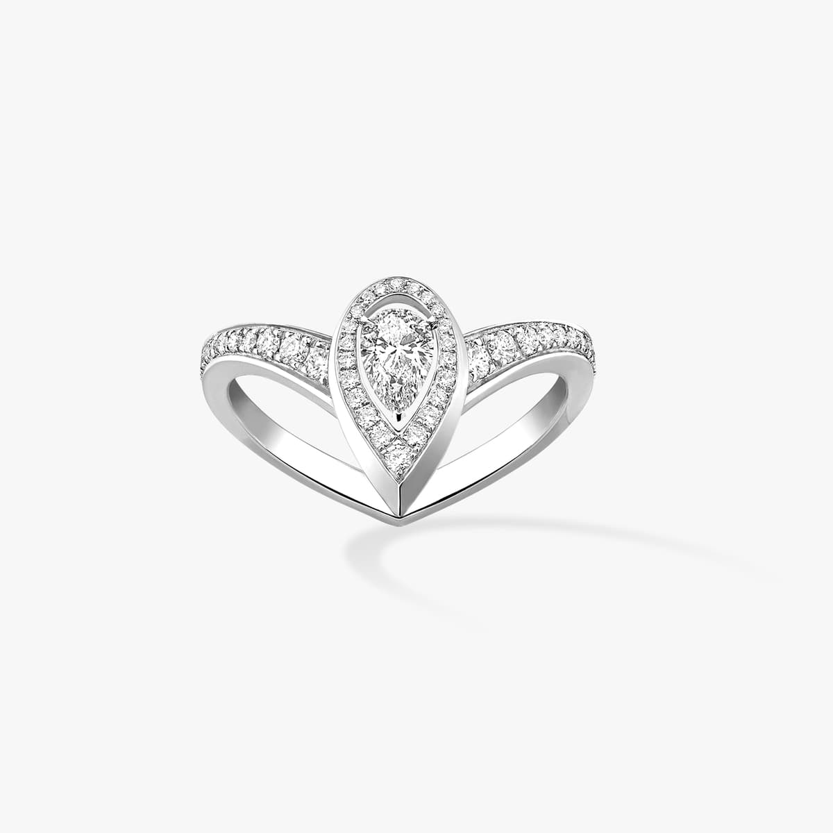 Fiery ring 0.10ct — 12086-WG