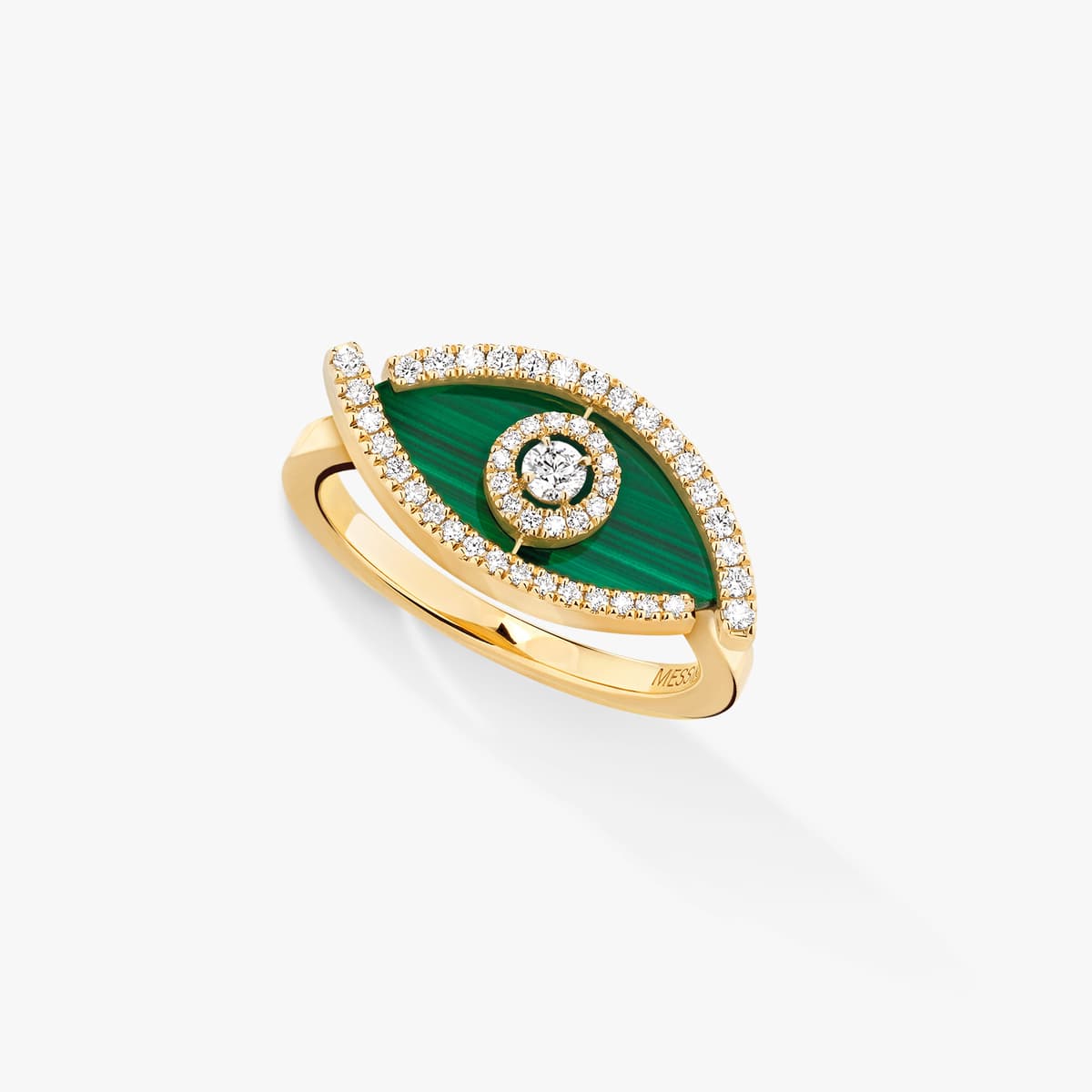 Lucky Eye malachite ring — 12954-YG