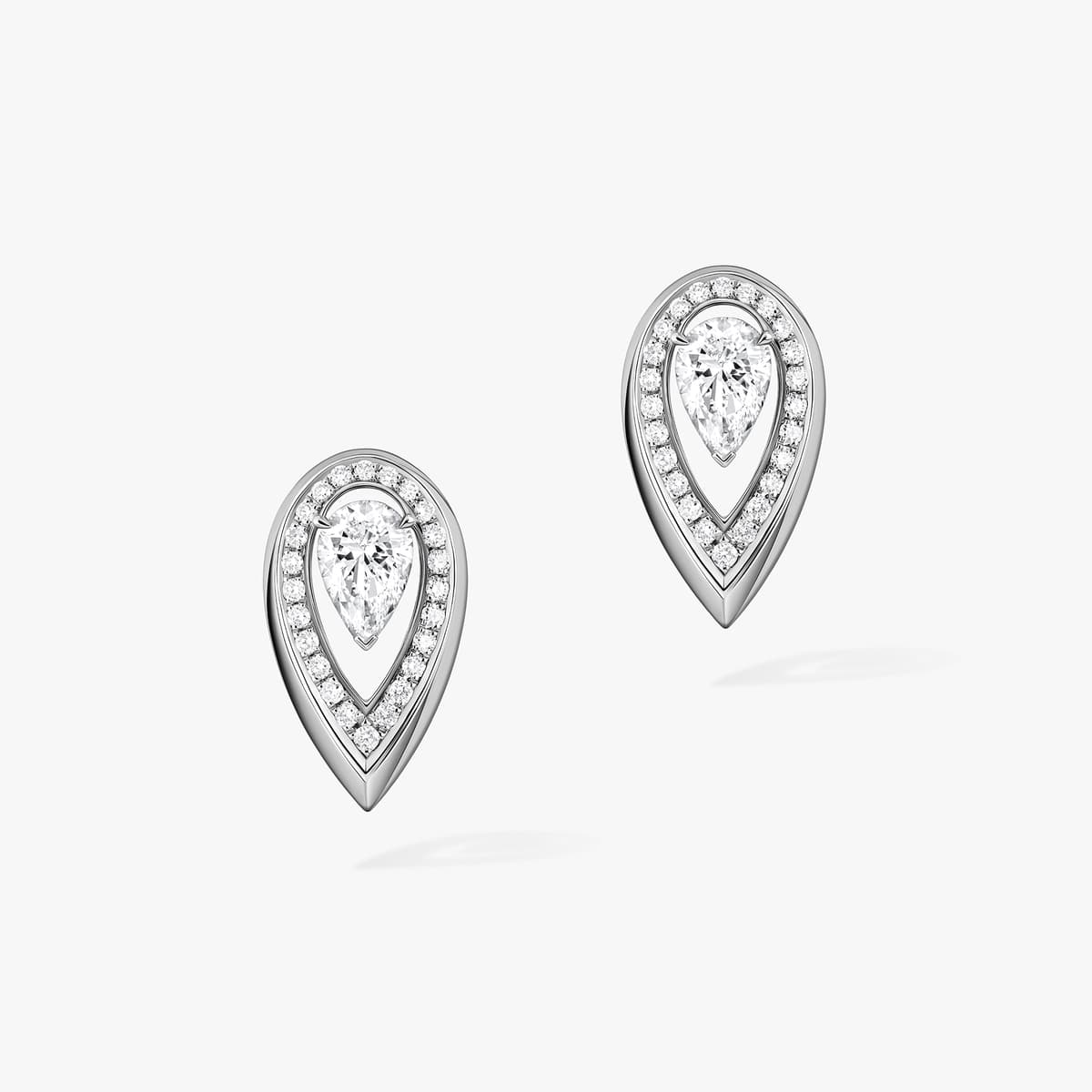 Fiery earrings 0.25ct — 13240-WG