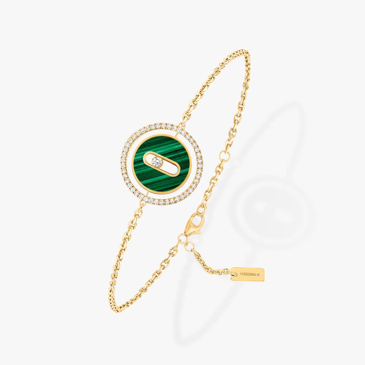 Lucky Move malachite bracelet small — 11651-YG