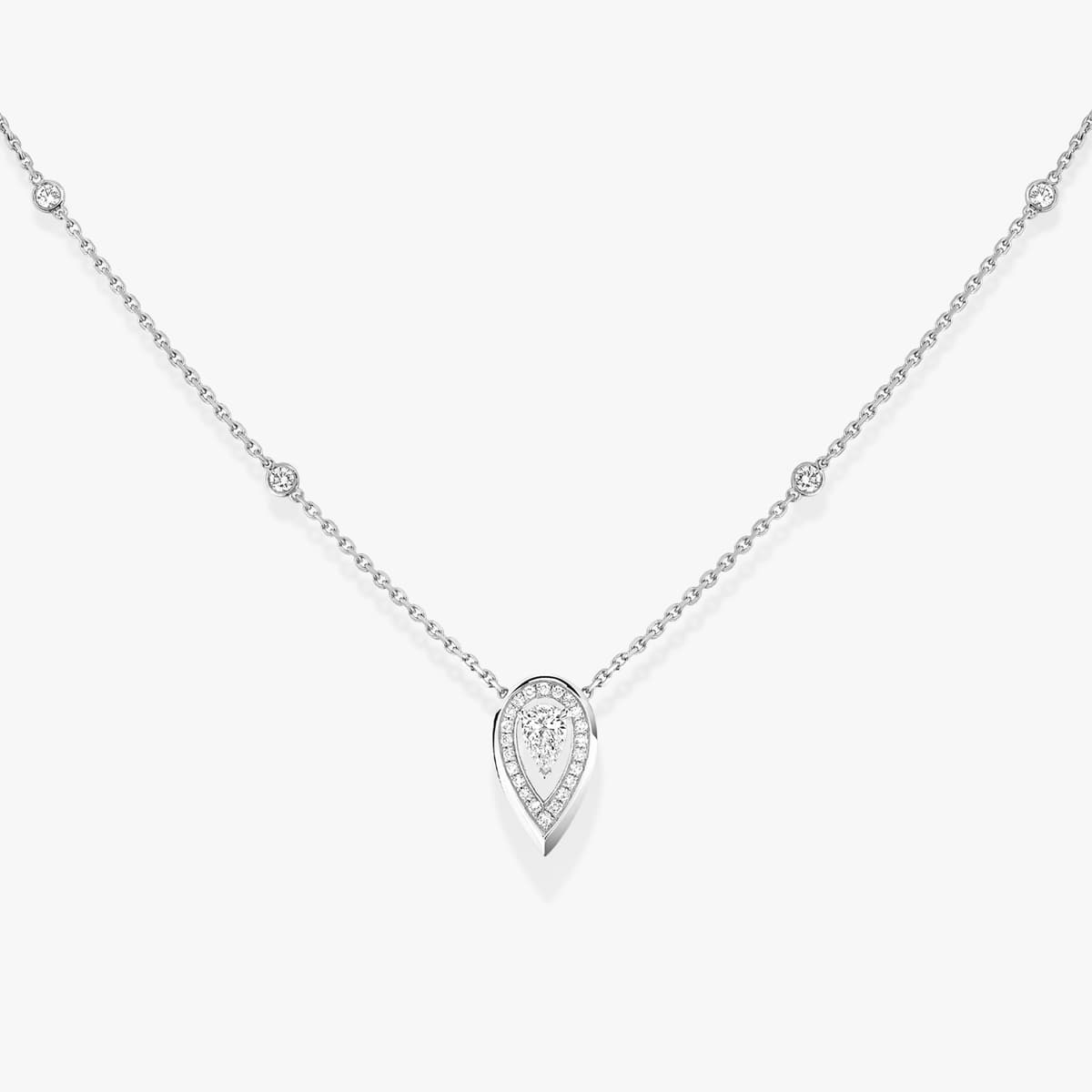 Fiery necklace 0.10ct — 12611-WG